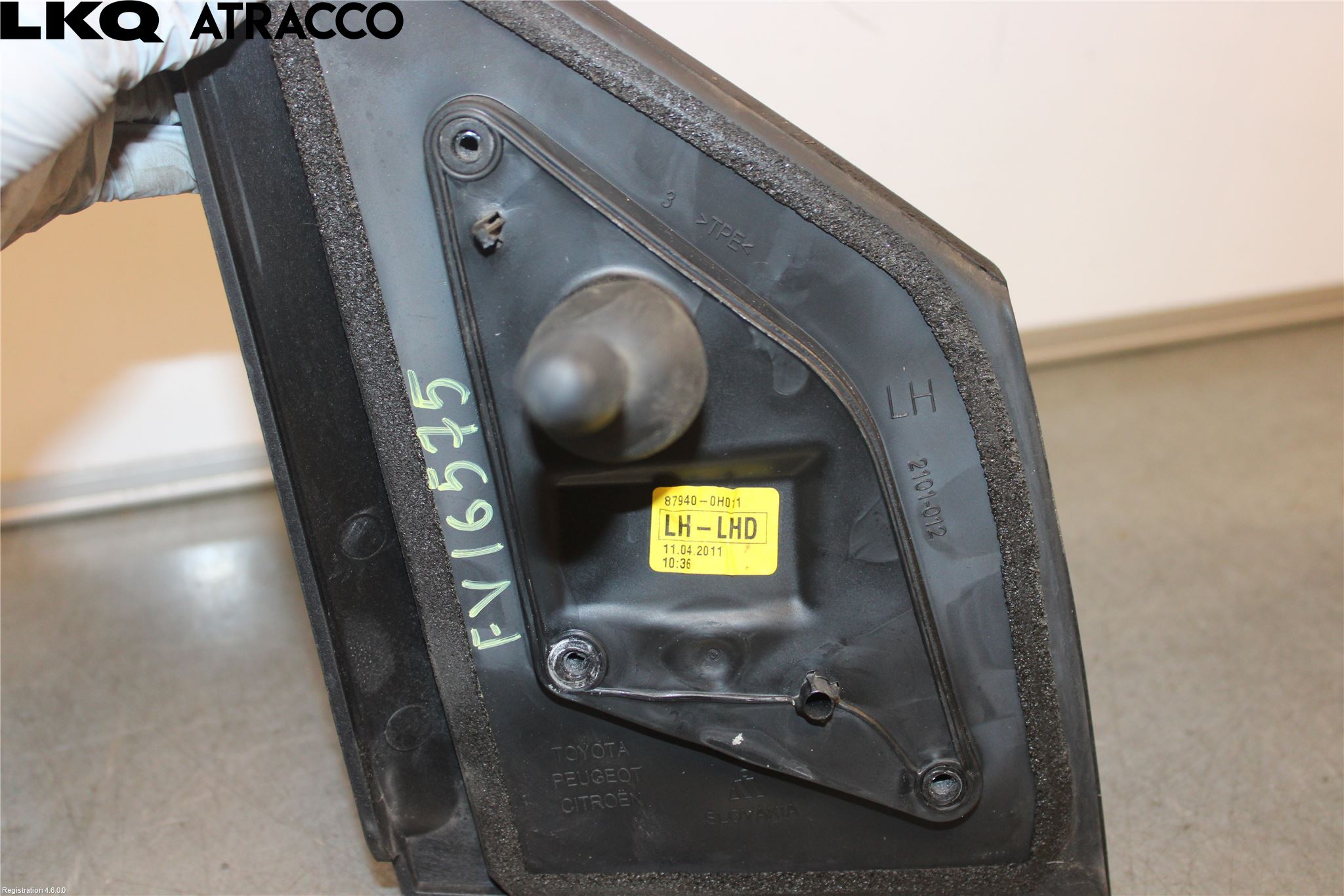 Toyota AYGO 06-14 Speil V M-El Justering