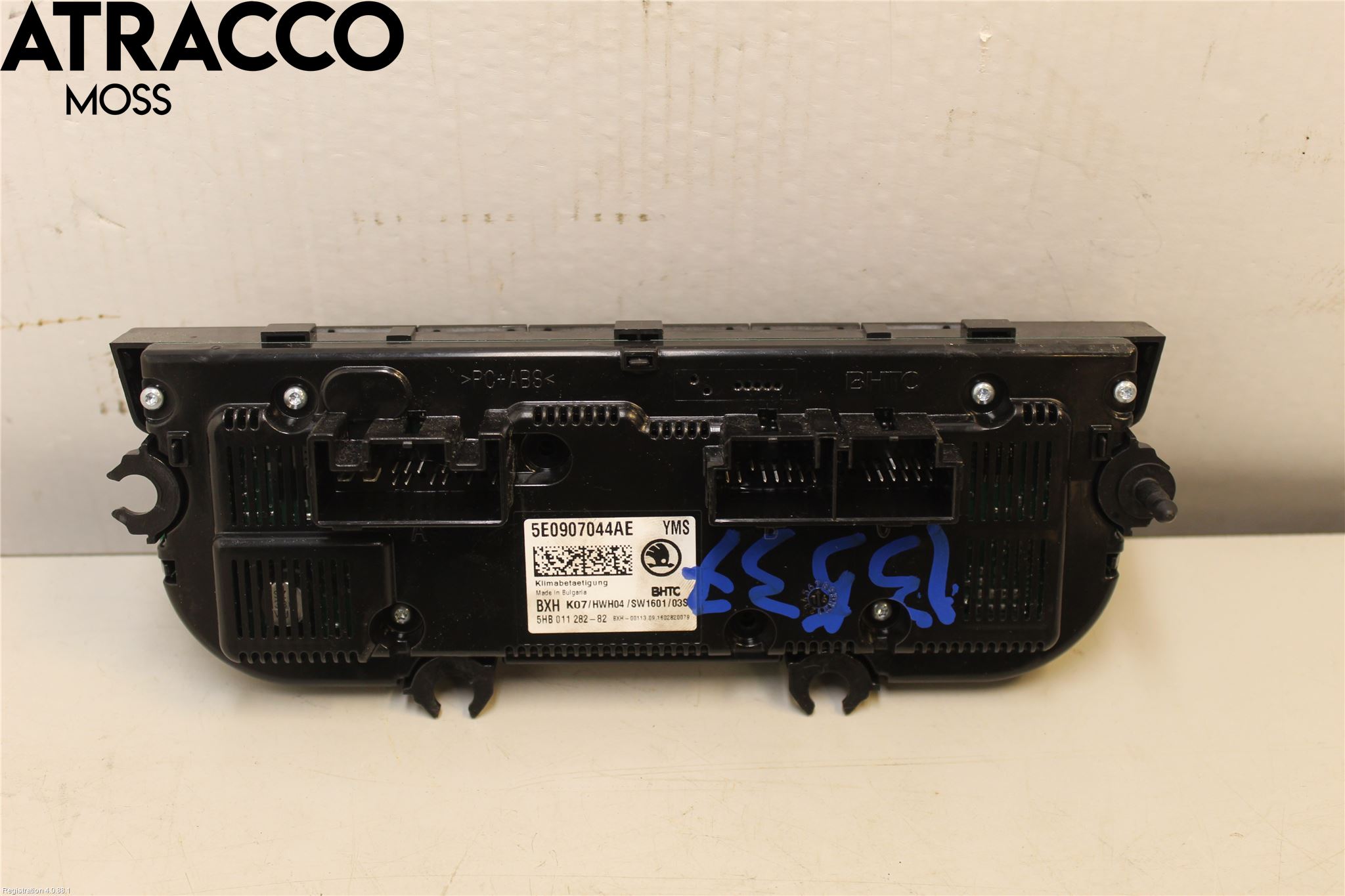 Skoda ROOMSTER Varme Ac Betjening-Display