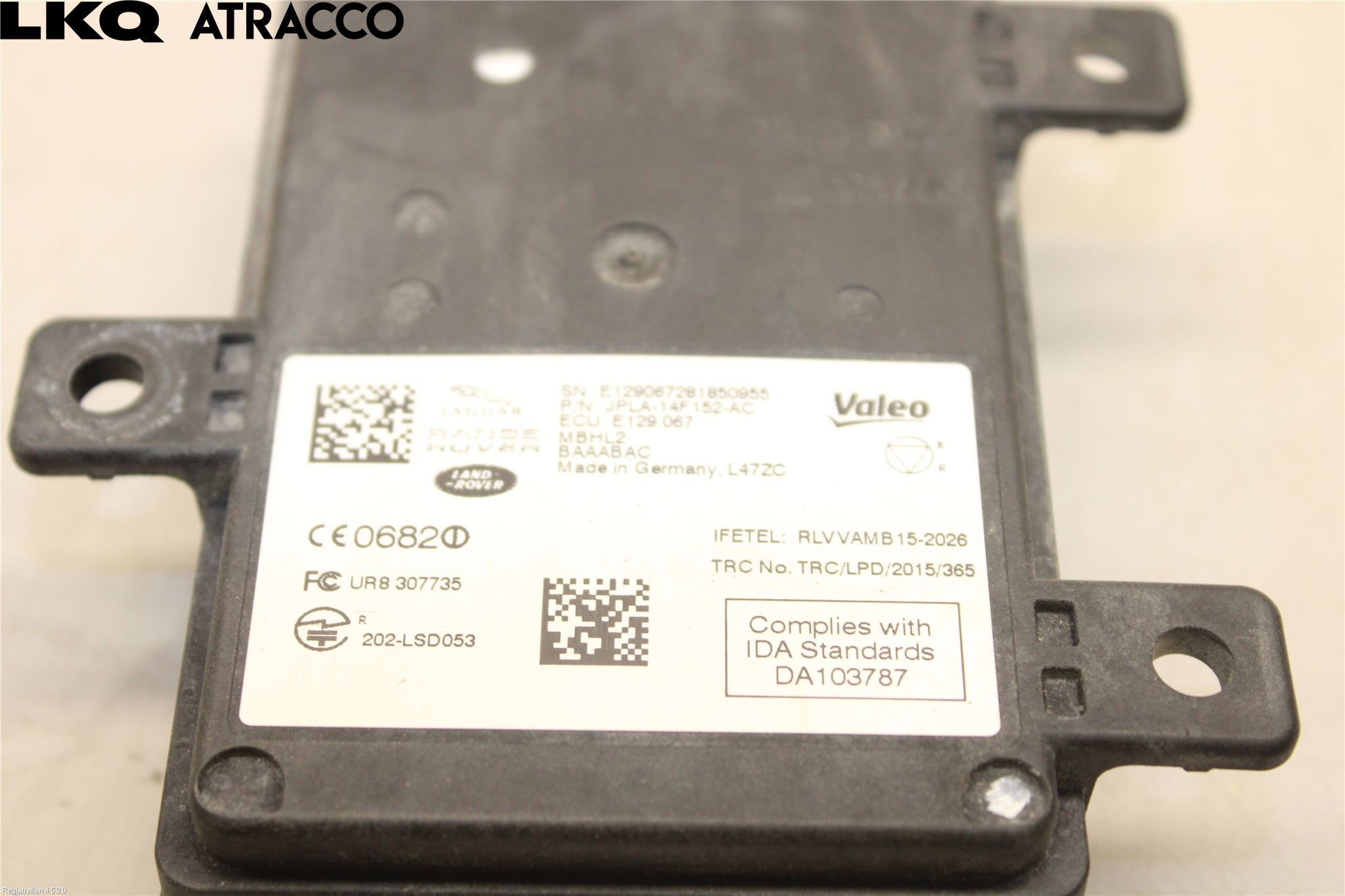 Jaguar I-PACE 18- Sensor Kollisjonsbeskyttelse