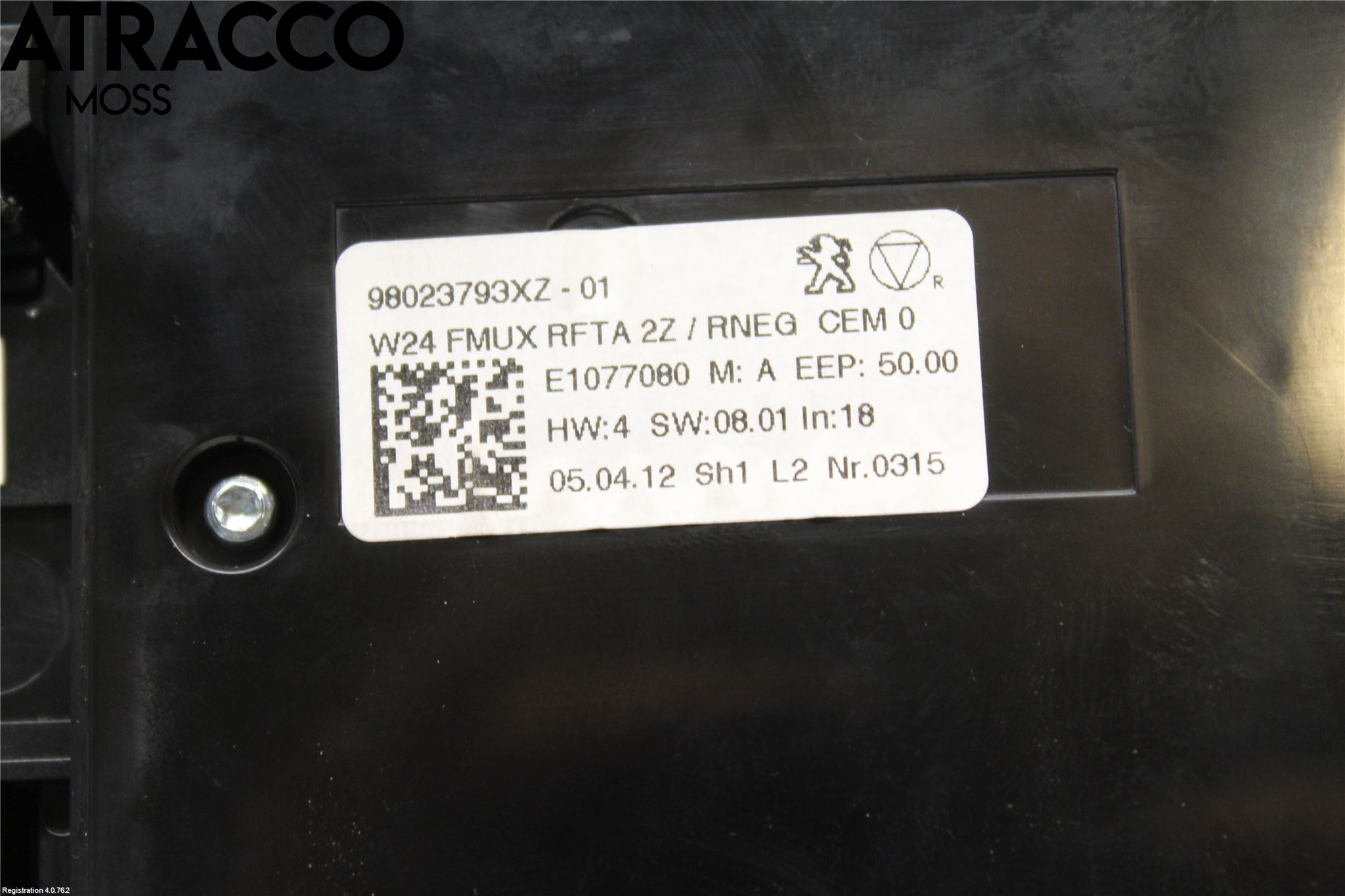 Peugeot 508 11-18 Varme Ac Betjening-Display