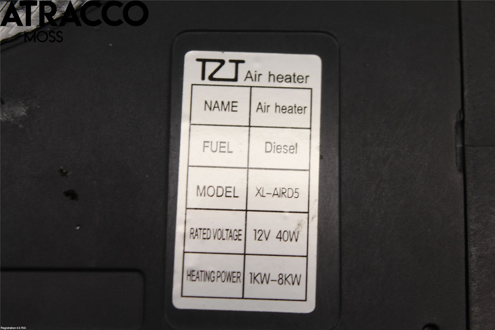 Ford RANGER EU 12-23 Varmeapparat Ekstra (Bak)