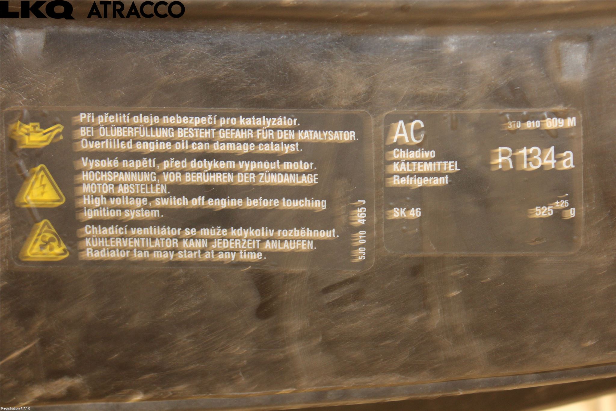 Skoda SUPERB 09-15 Panserlåsplate-Bjelke