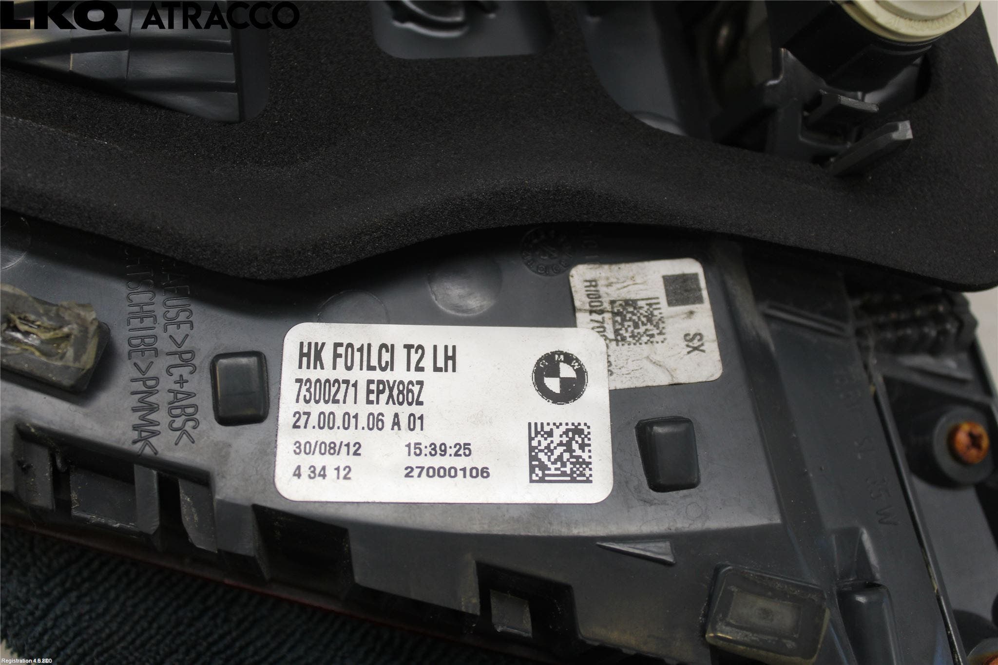 BMW 7 F01/02/03/04 09-15 Baklykt Venstre På Luke(Indre