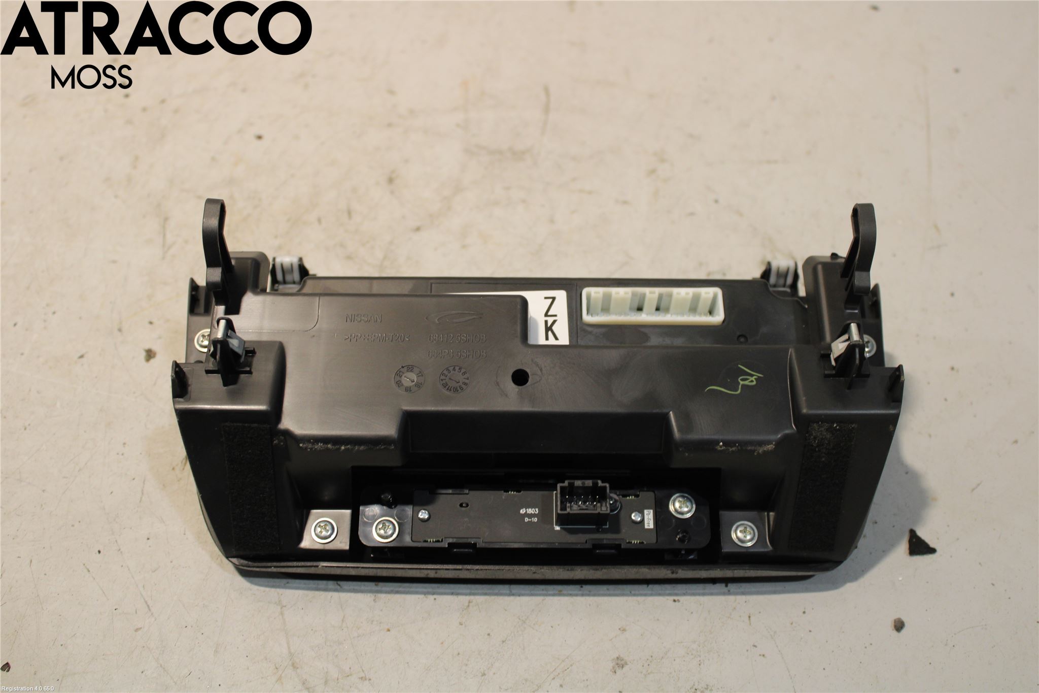 Nissan LEAF 18- Varme Ac Betjening-Display