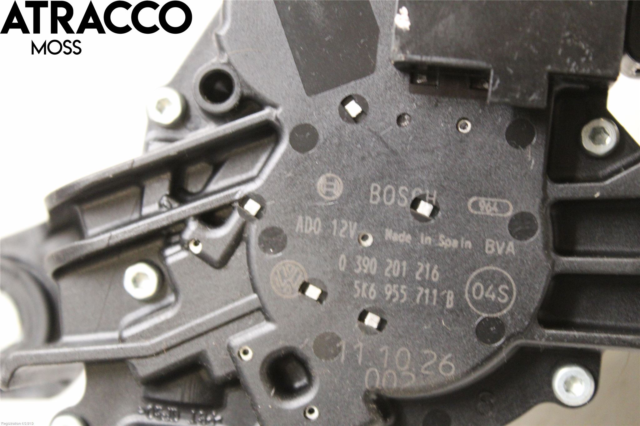 Volkswagen VW GOLF VI 09-13 Viskermotor Bakluke