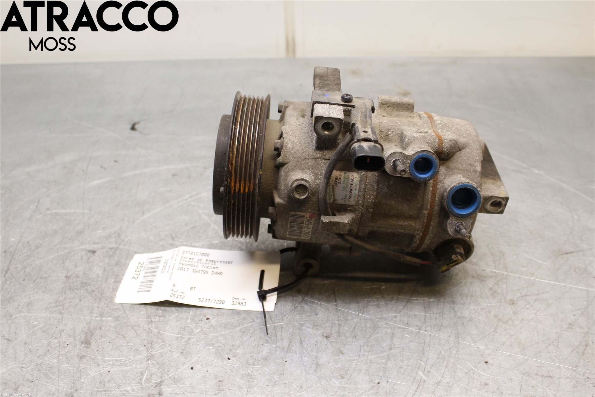 Hyundai TUCSON 05- Varme Ac Kompressor