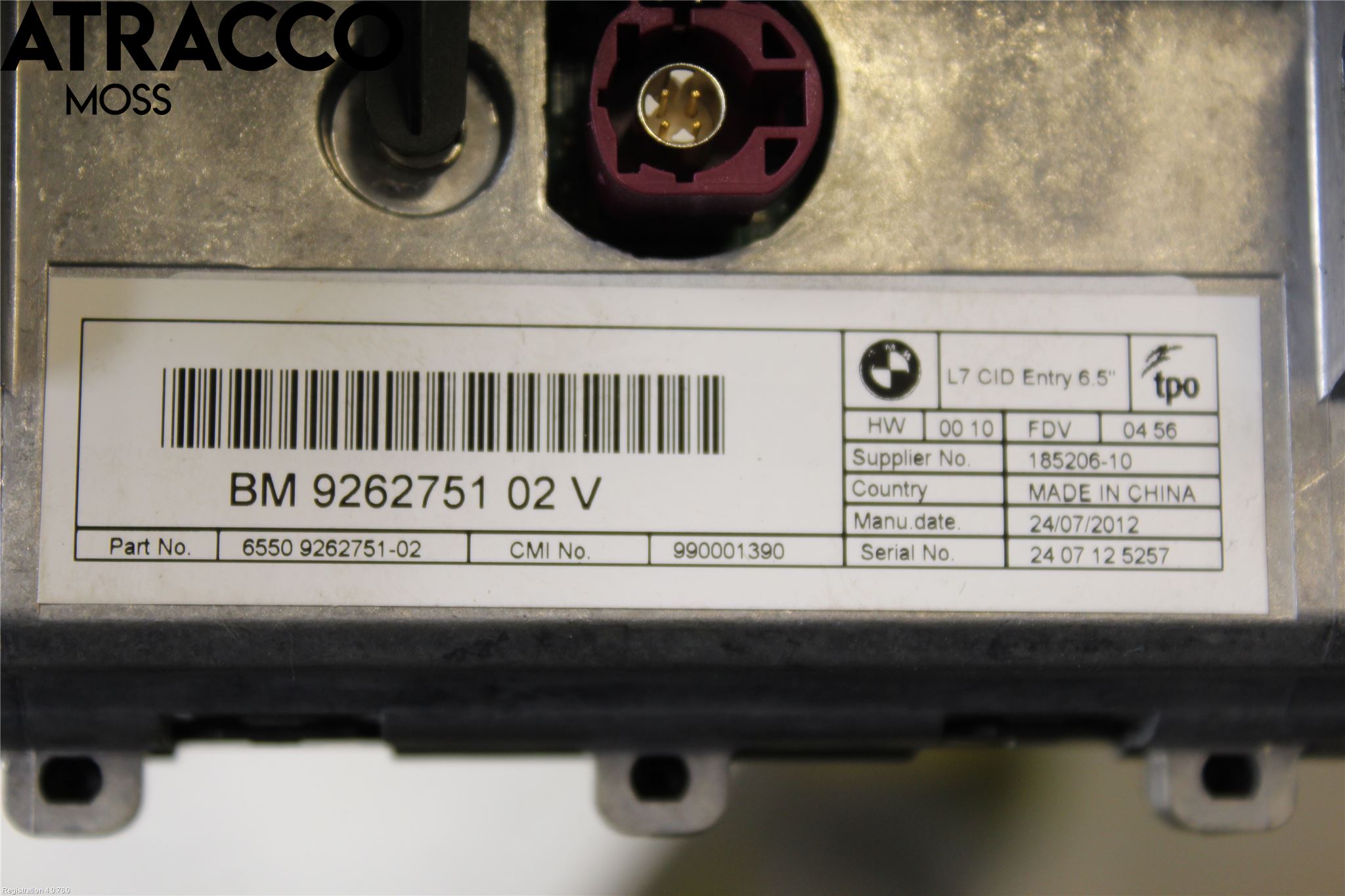 BMW 1 F20/F21 11-19 Multifunktionsdisplay