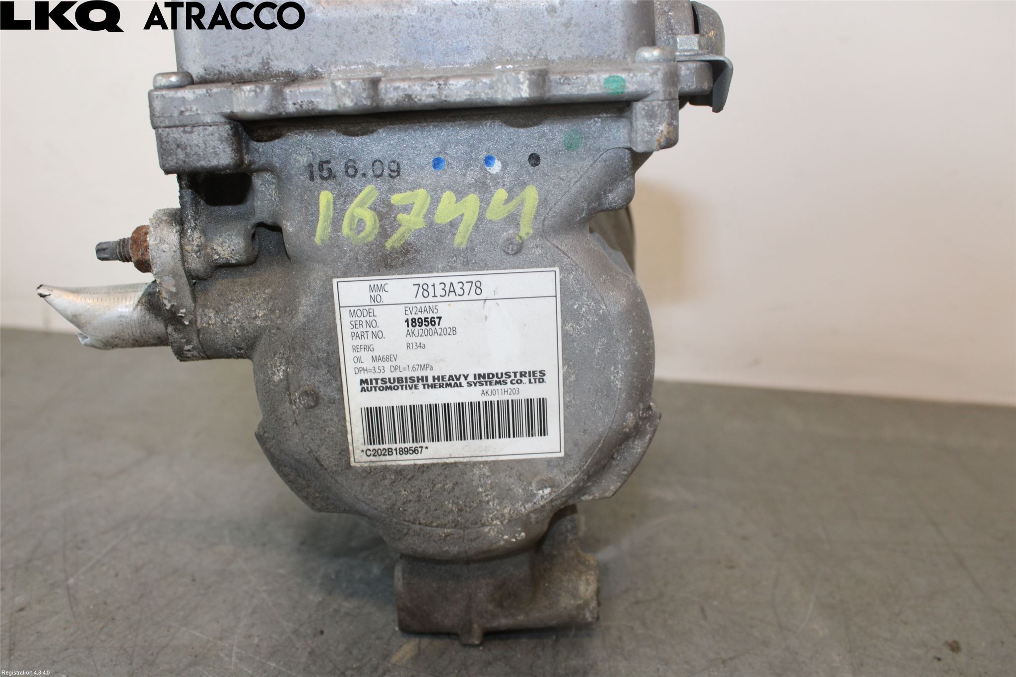 Mitsubishi OUTLANDER 13-21 Varme Ac Kompressor