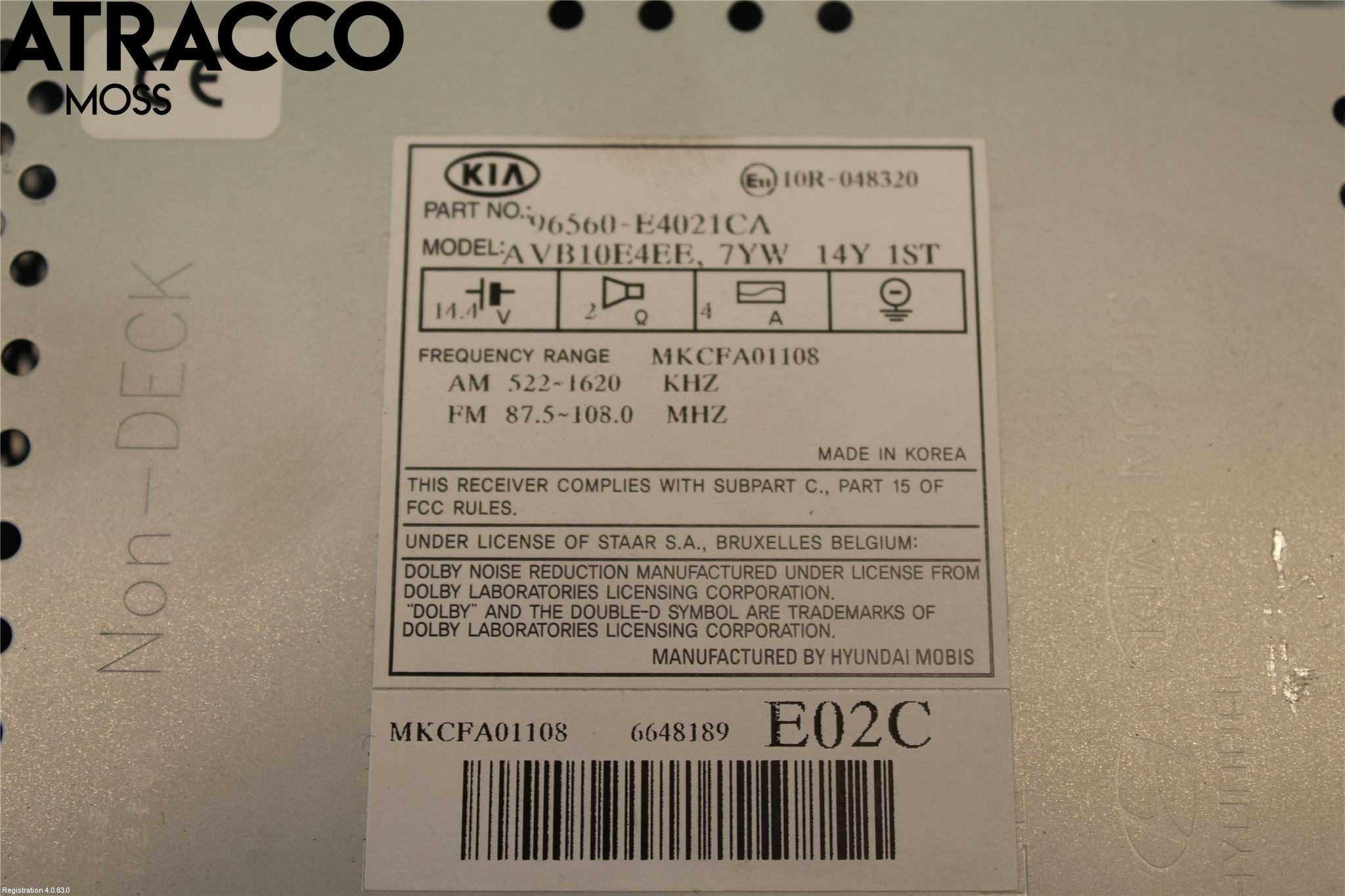 Kia SOUL 09- Instr Skjerm Dvd-Gps-Ac-Tlf