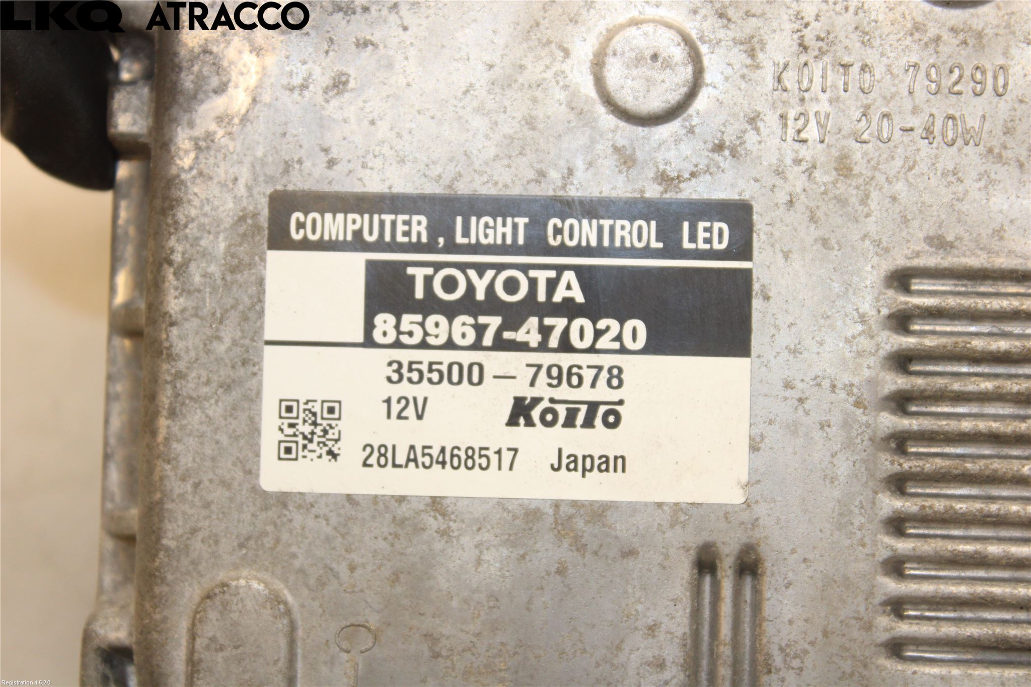 Toyota PRIUS+ ZVW40 12-20 Styreenhet Xenon