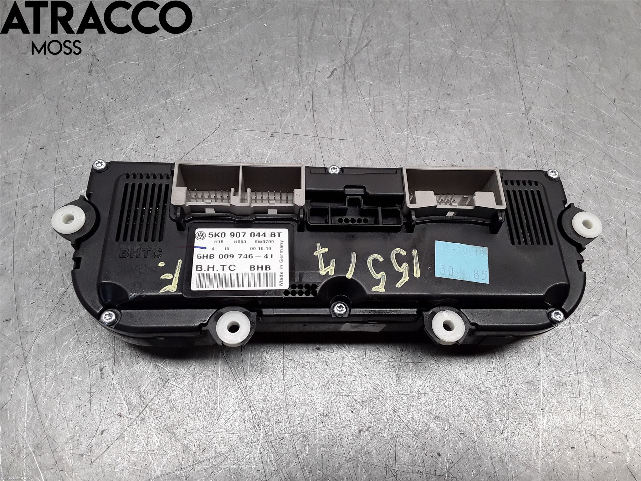 Volkswagen VW GOLF VI 09-13 Varme Ac Betjening-Display