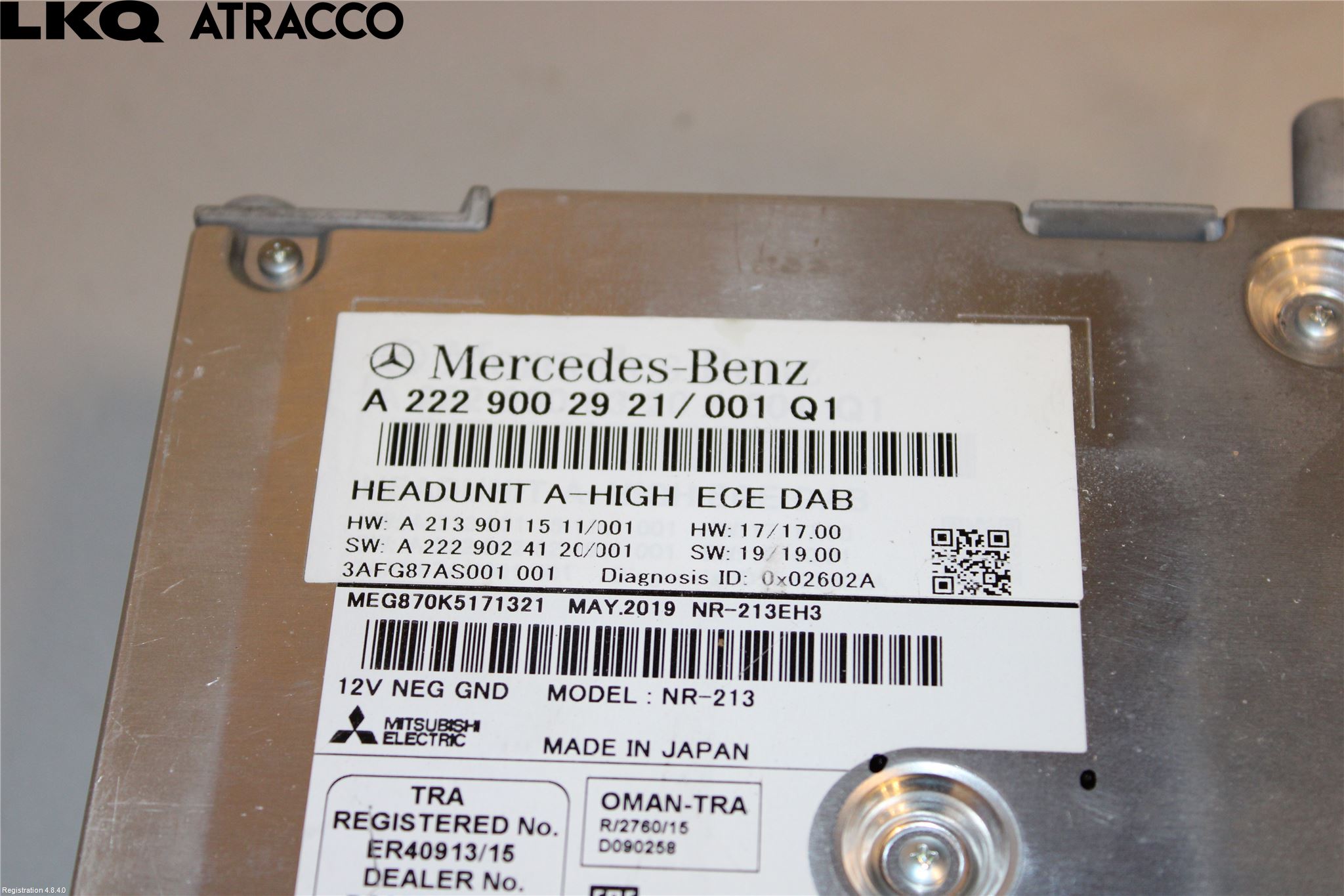 Mercedes-Benz MB C-KLASS (W205) 14-21 Stereo Radio