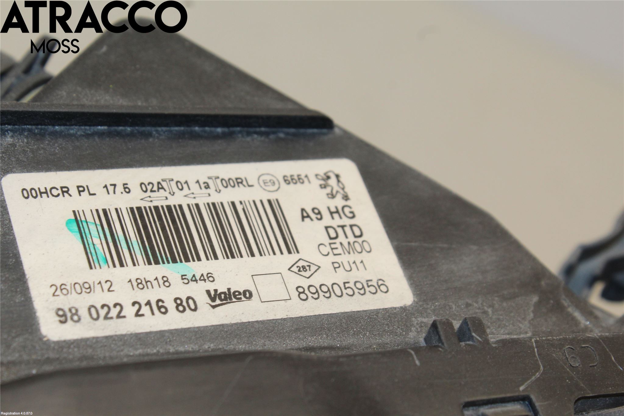 Peugeot 208 12-15 Frontlykt Høyre