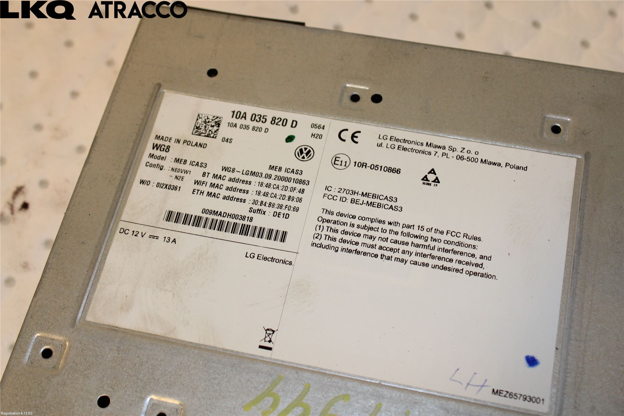 Volkswagen VW ID.3 21- Stereo Radio