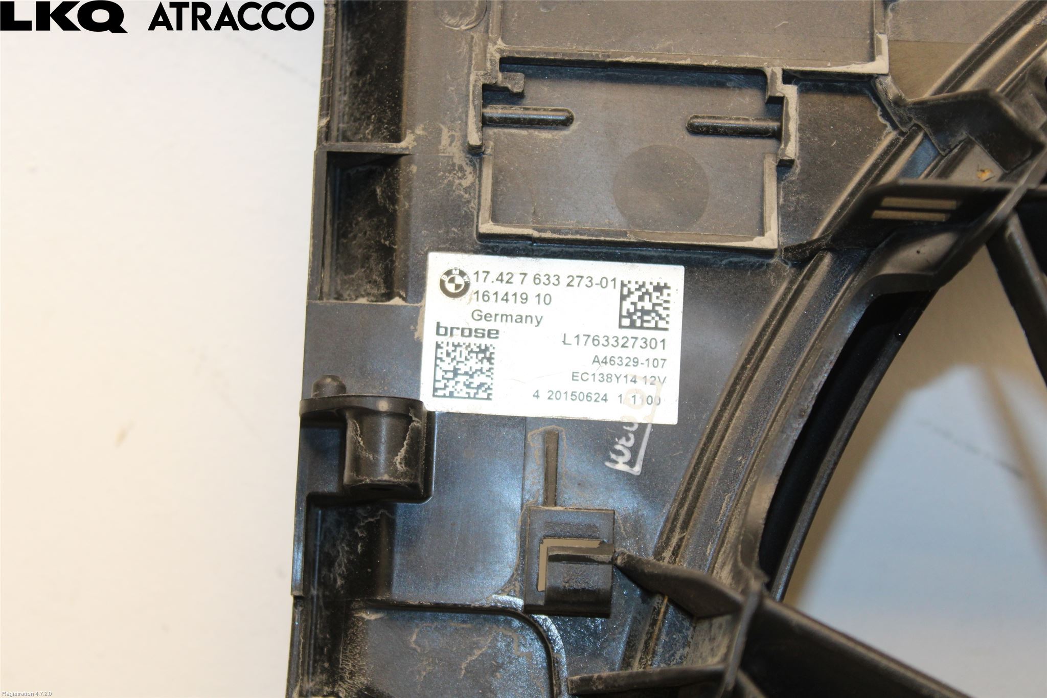 BMW 5 F10/F11/F18 09-17 Kjølevifte Elektrisk