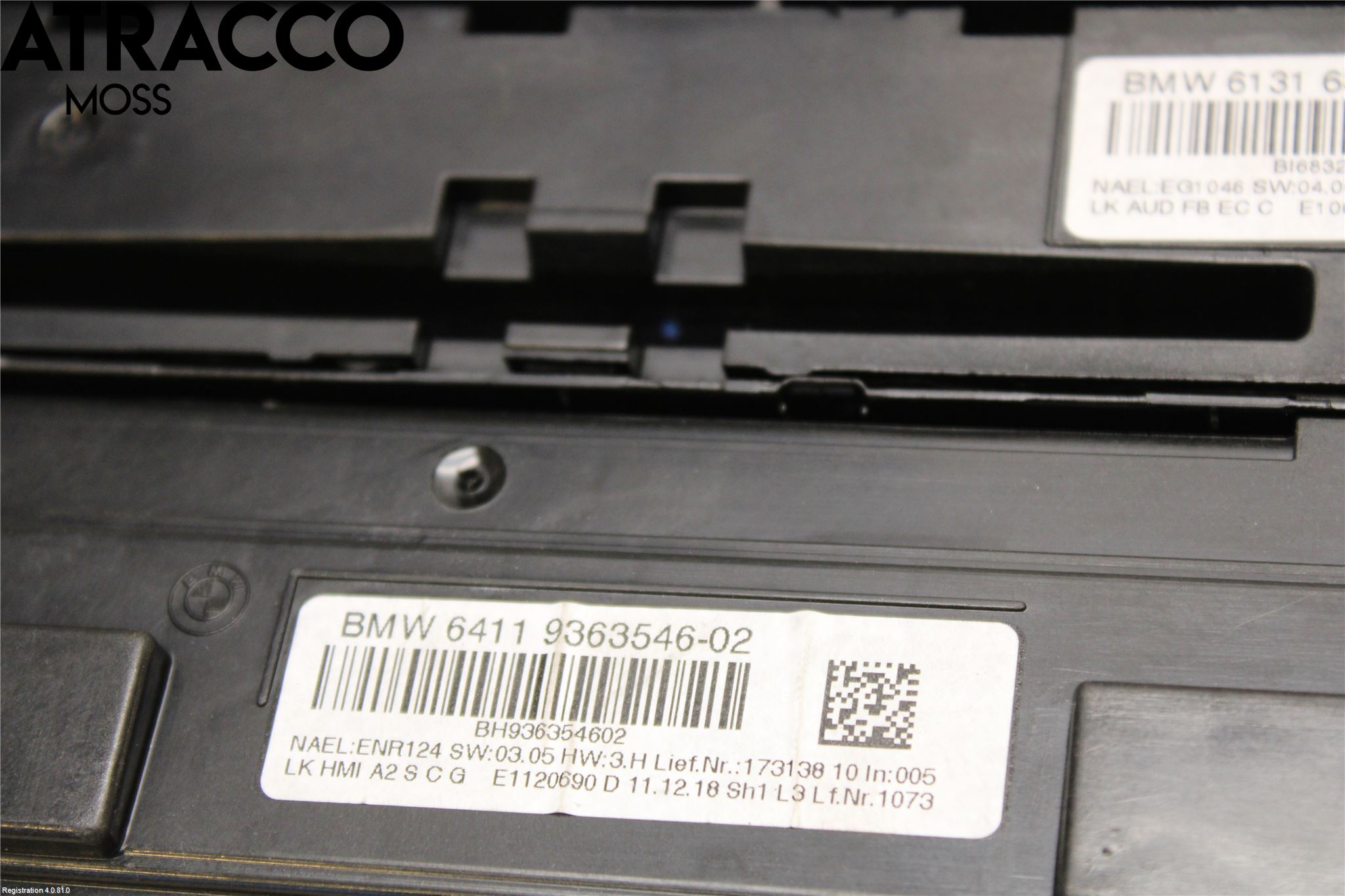 BMW 2 F22/F23/F87 Coupé/Cab 13-21 Varme Ac Betjening-Display