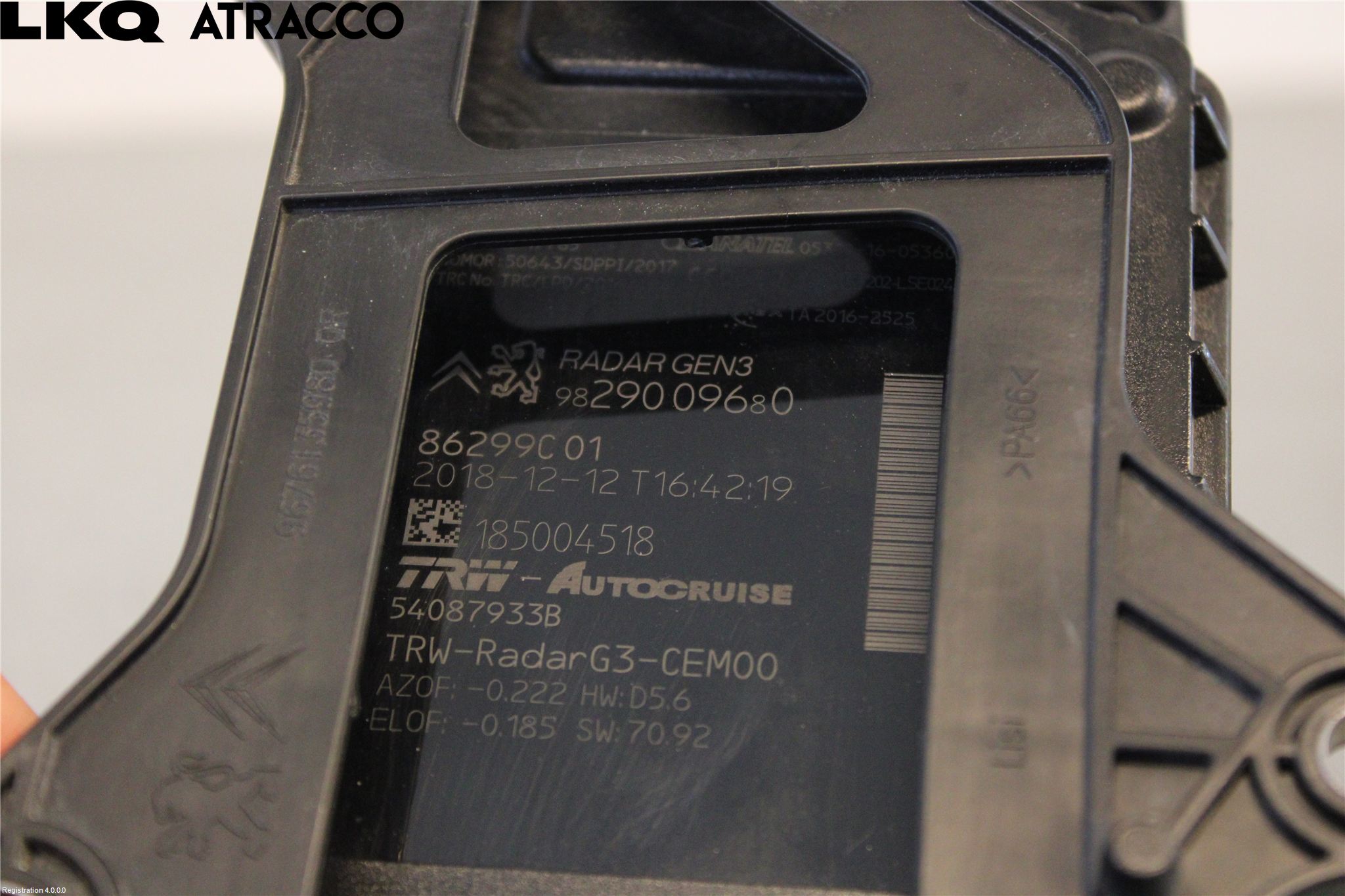 Peugeot 3008 09-16 Sensor Parkering Front