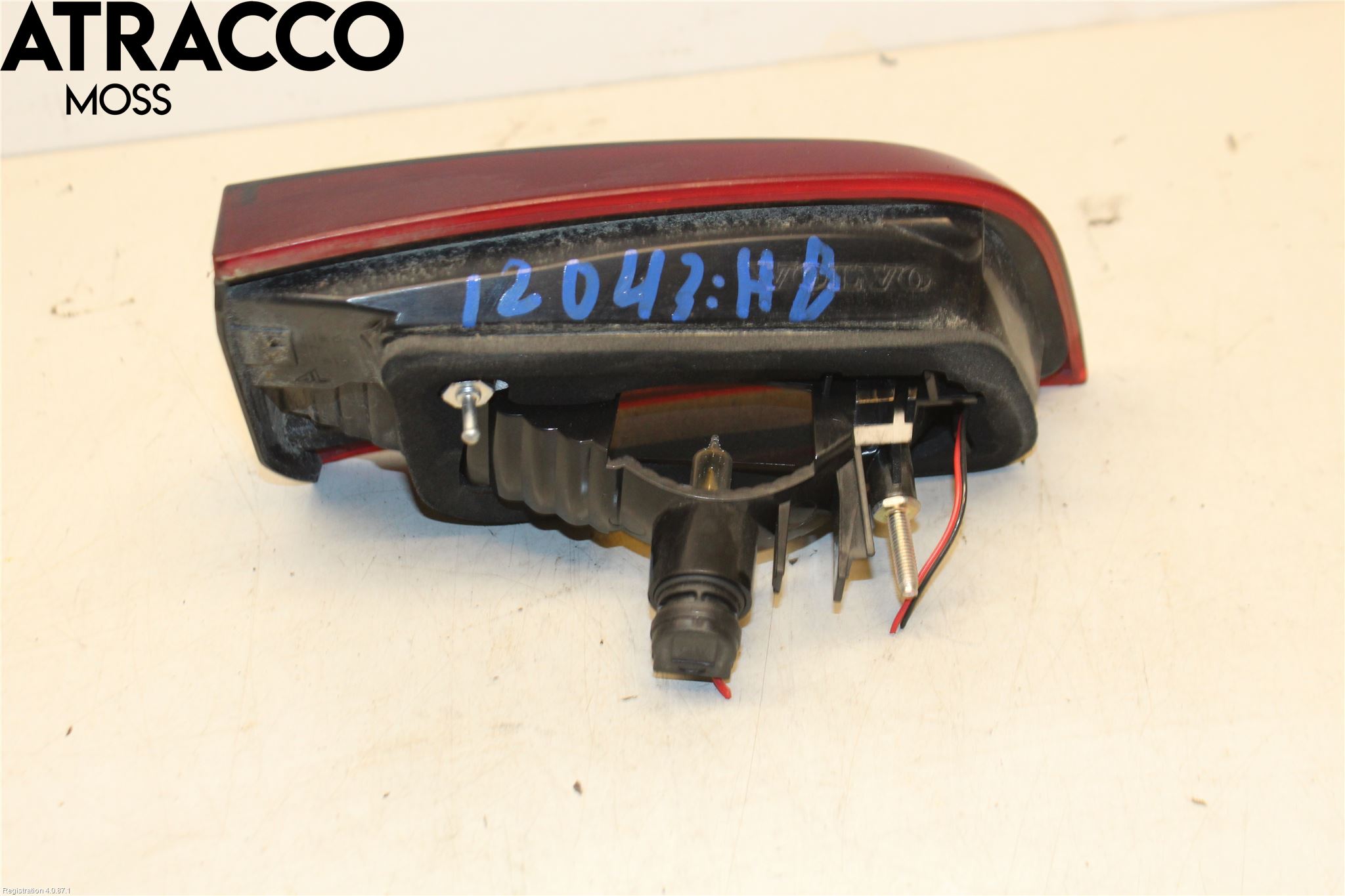 Volvo S60 11-13 Baklykt Høyre  På Luke(Indre)