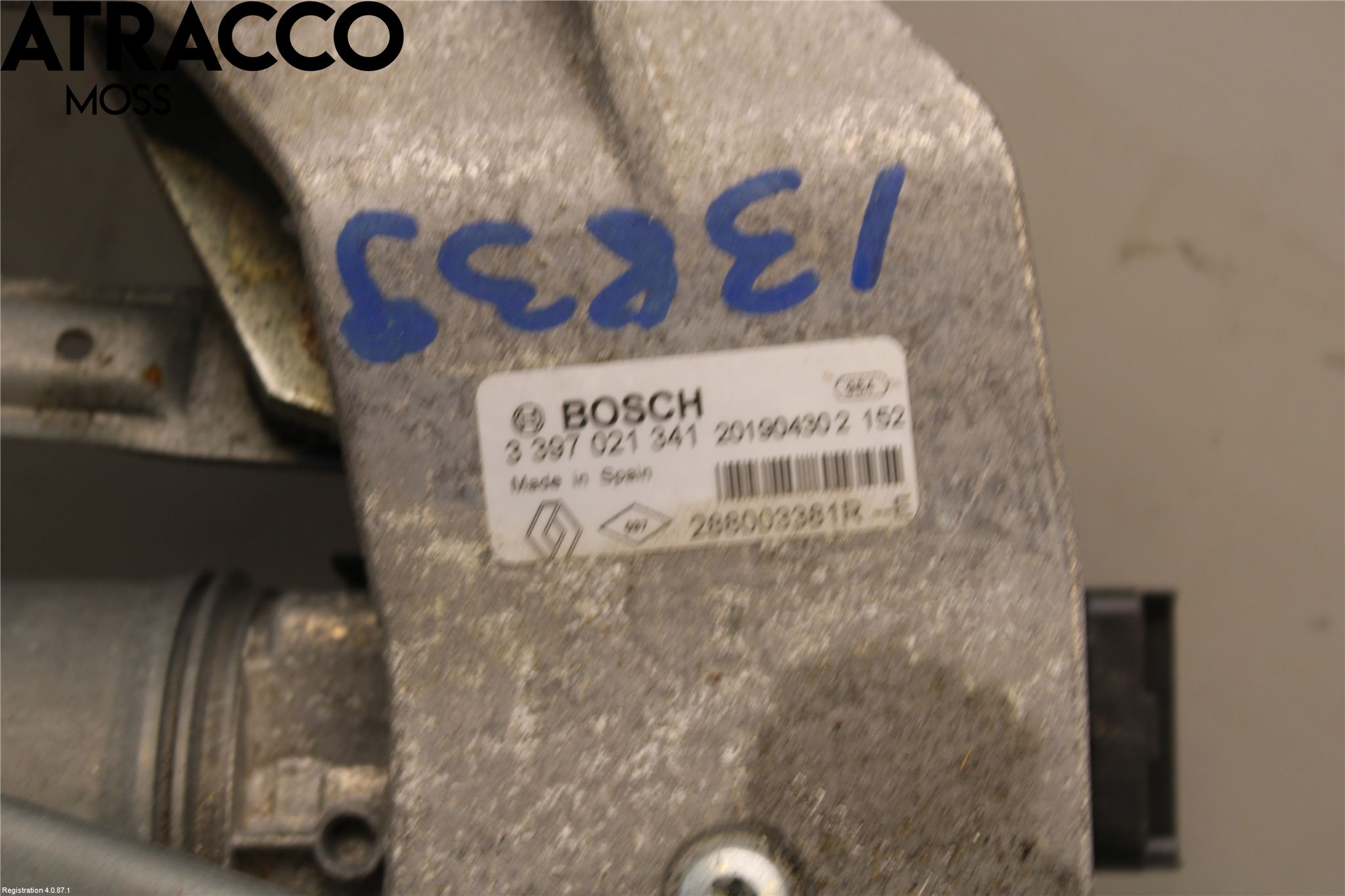 Renault ZOE/E-TECH 13- Viskermotor Frontrute