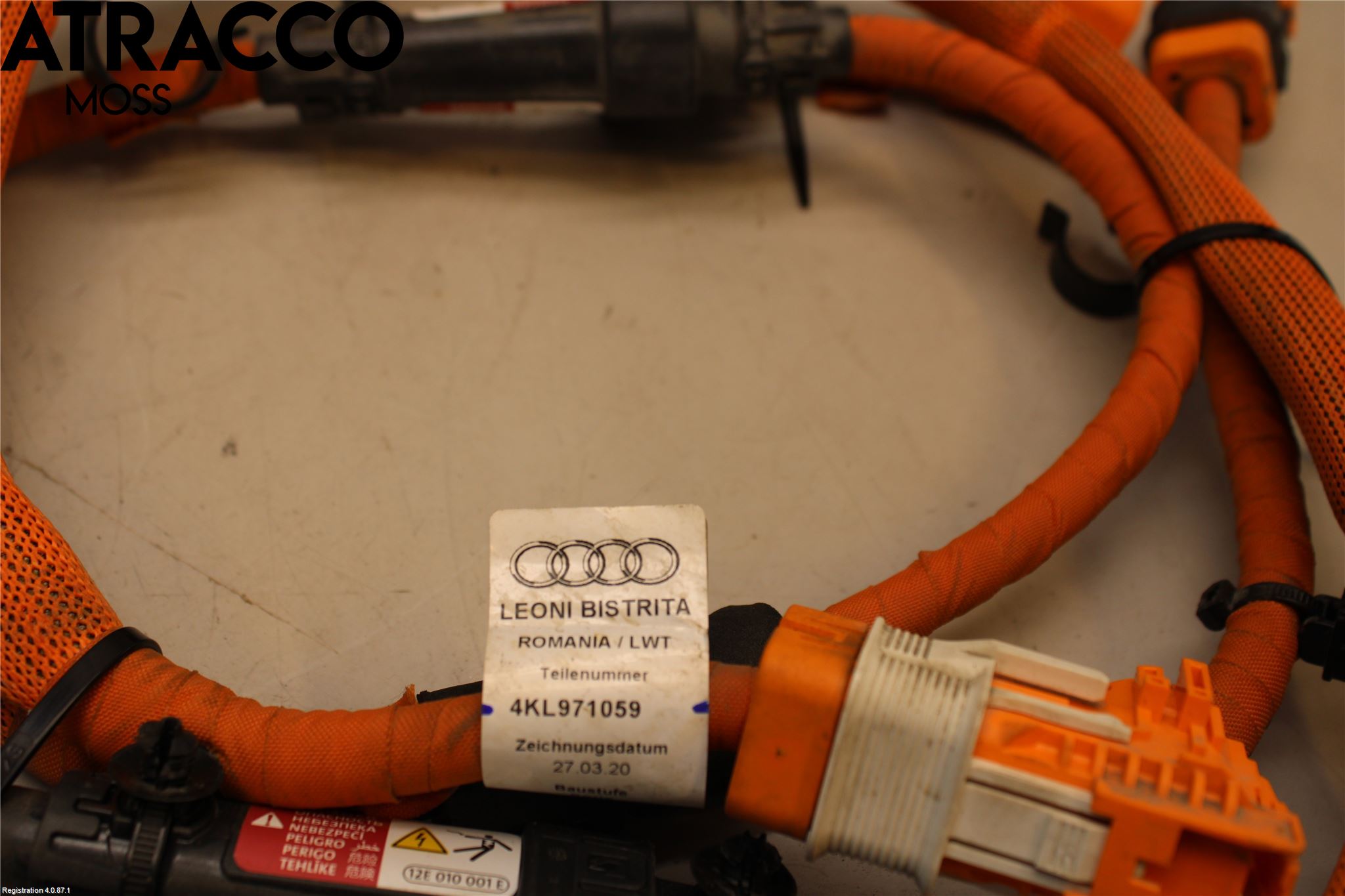 Audi E-TRON, S GE 19- Kabelhärva Högspänning