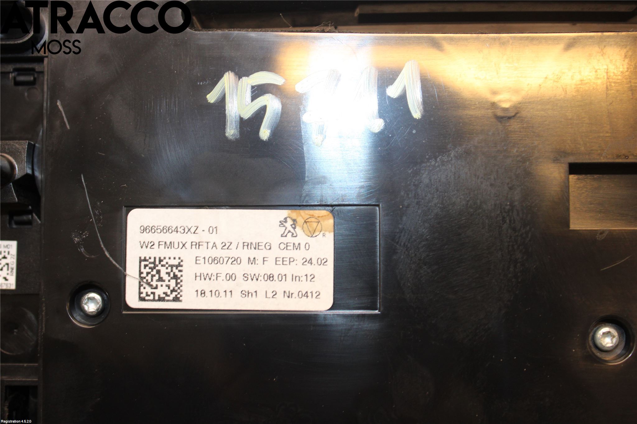 Peugeot 508 11-18 Varme Ac Betjening-Display