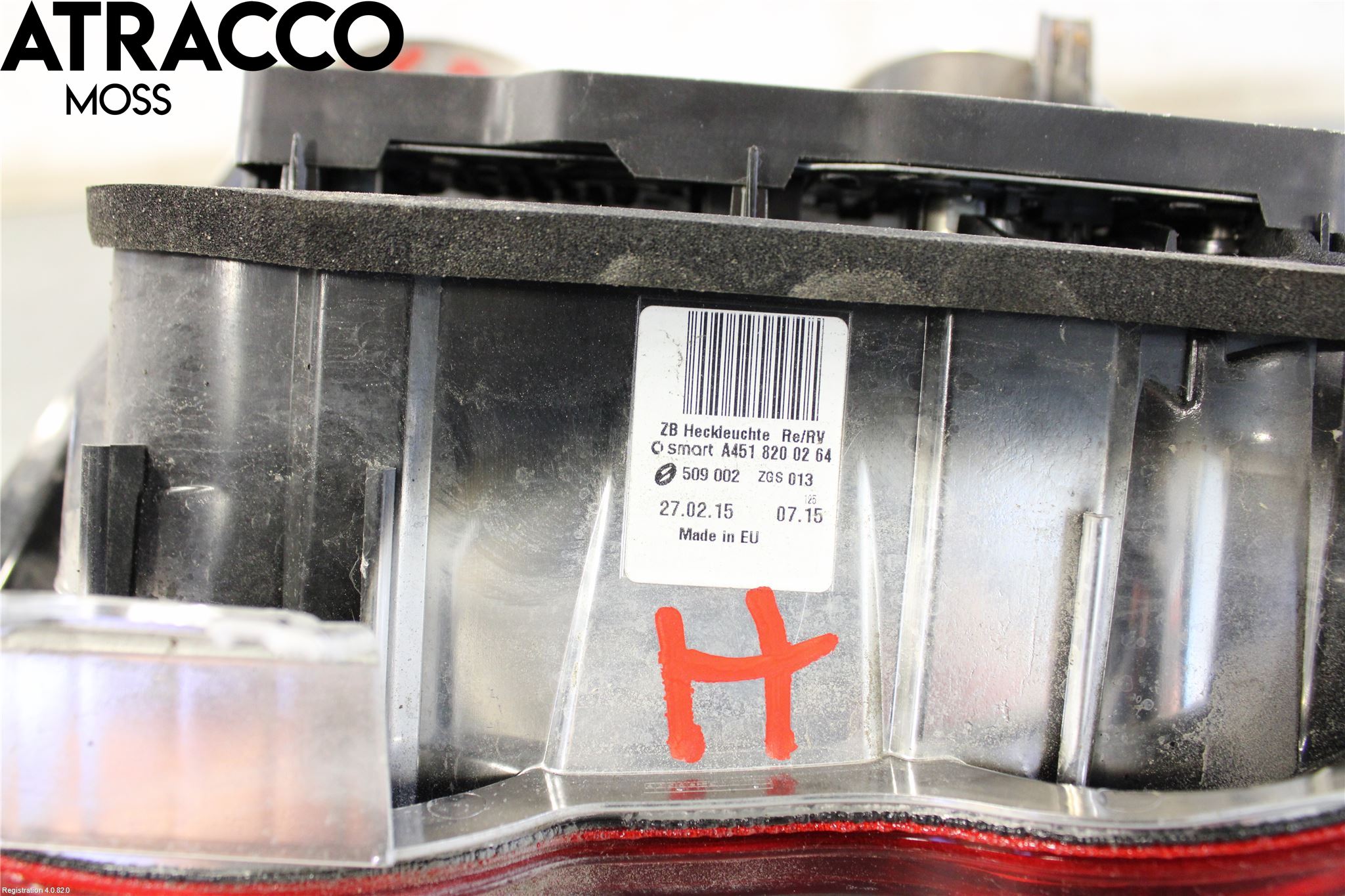 Smart FORTWO I 99-07 Baklykt Høyre