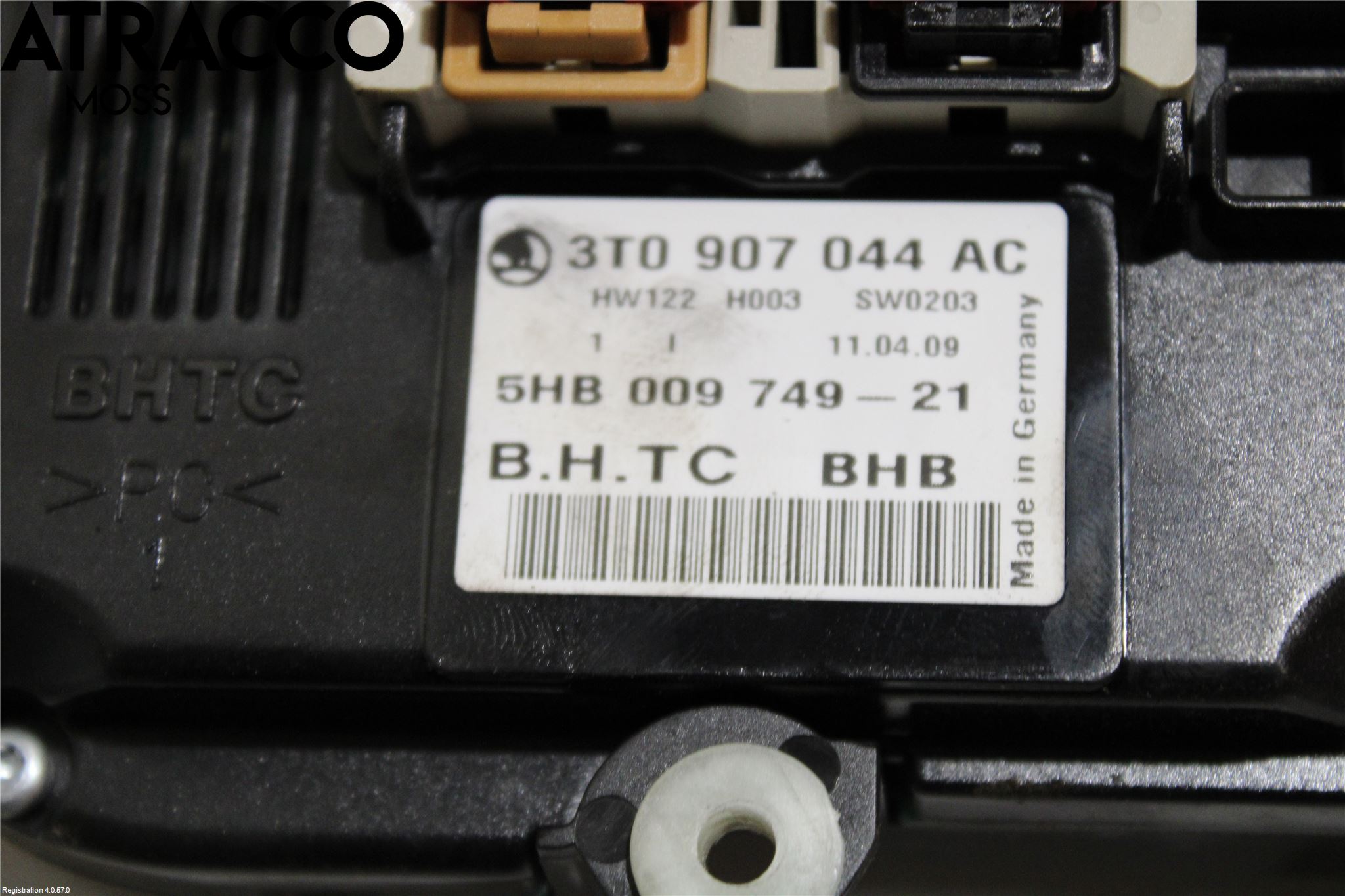 Skoda OCTAVIA (1Z) 05-13 Varme Ac Betjening-Display