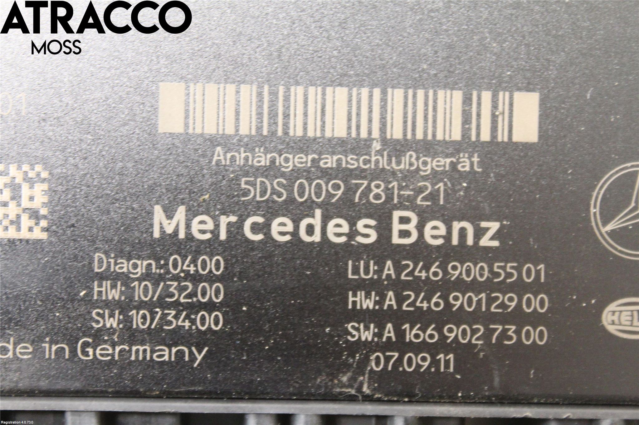 Mercedes-Benz MB B-KLASS (W246/W242) 12-19 Styreenhet Tilhengerfeste