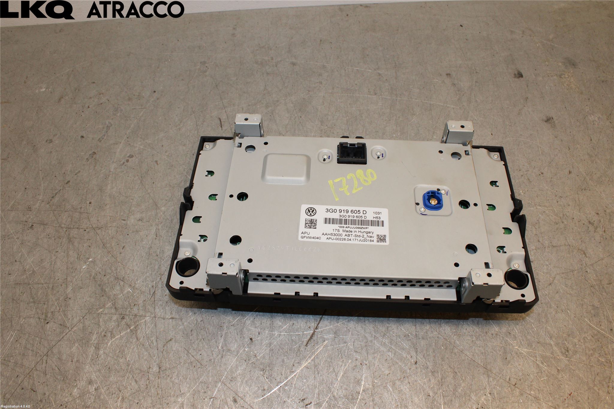 Volkswagen VW PASSAT 15-19 Multifunktionsdisplay