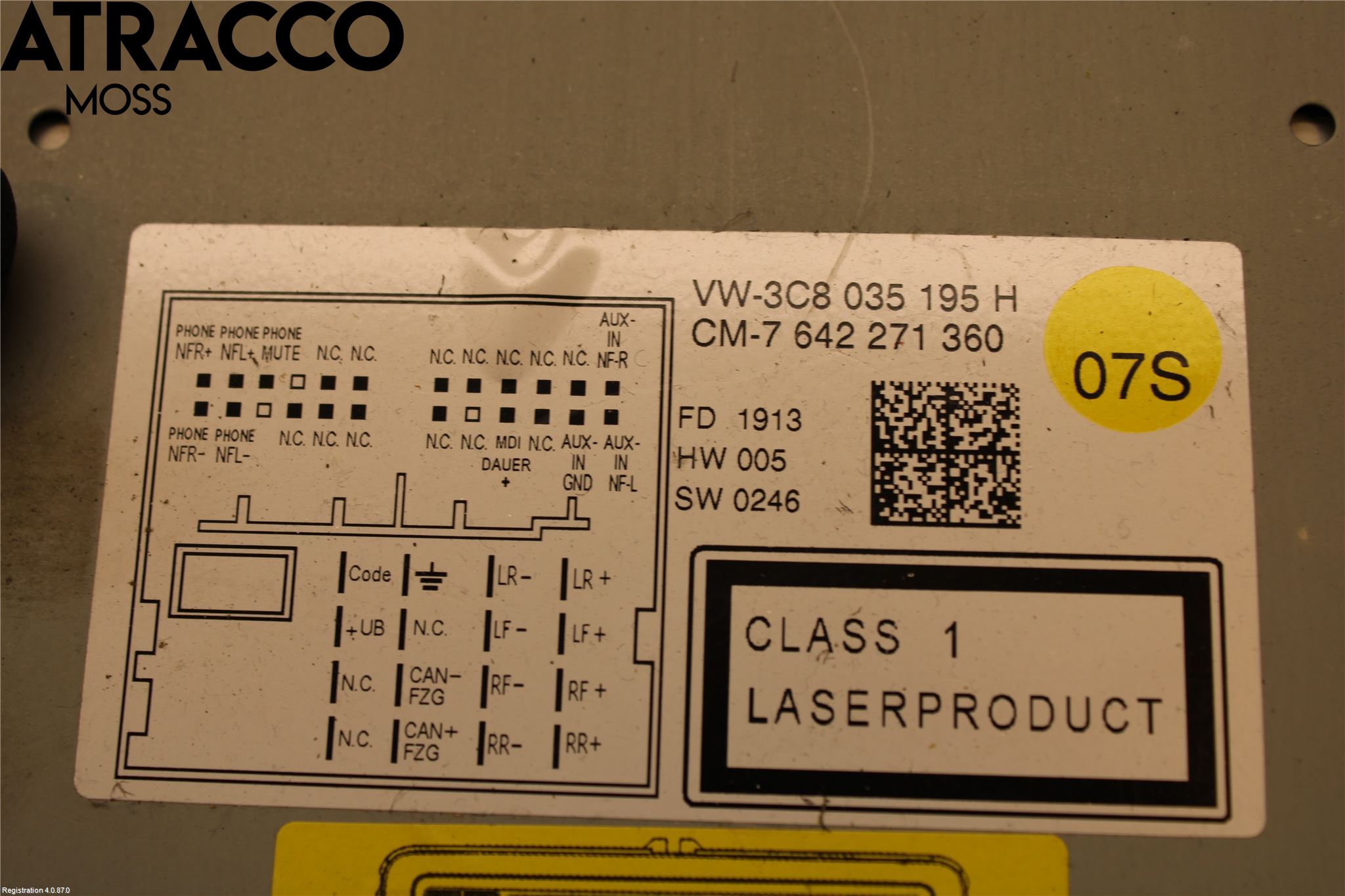 Volkswagen VW TIGUAN 07-16 Stereo Radio Med Cd