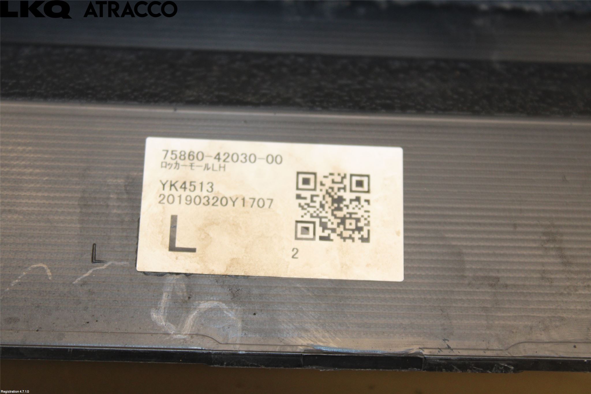 Toyota RAV4 19- Kanalskjørt Venstre