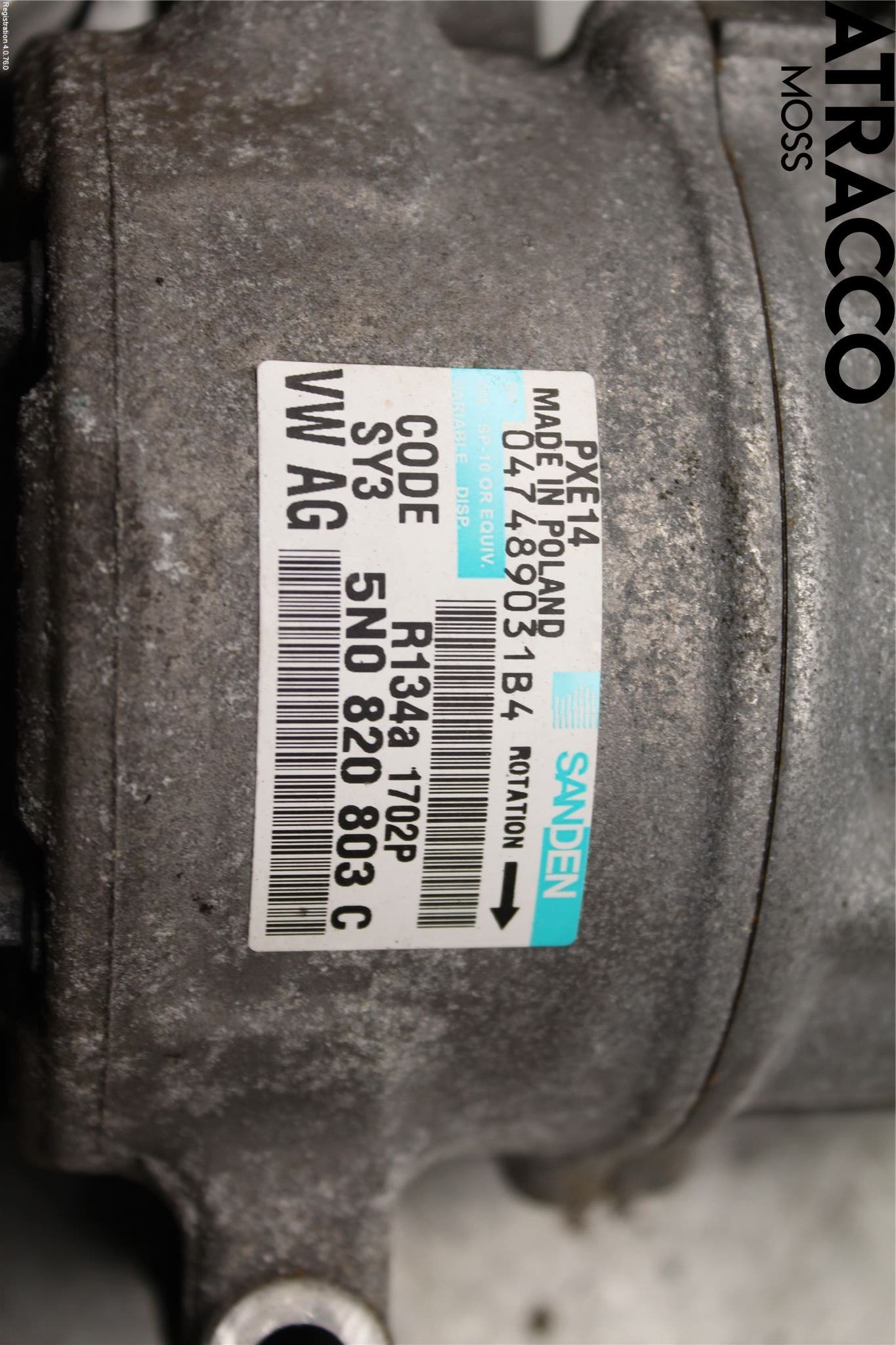 Audi A3/S3 05-13 Varme Ac Kompressor