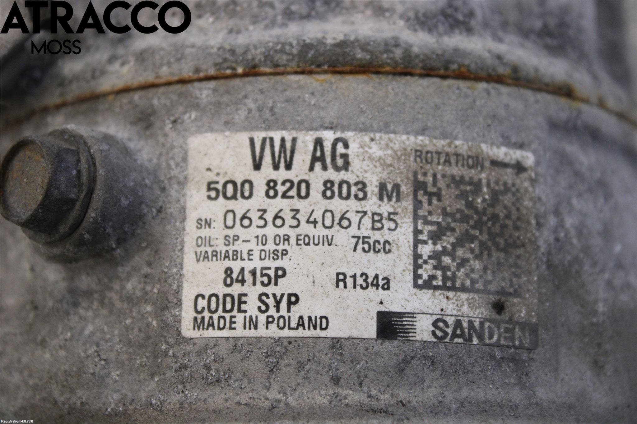 Volkswagen VW CRAFTER II / E-CRAFTER 17- Varme Ac Kompressor