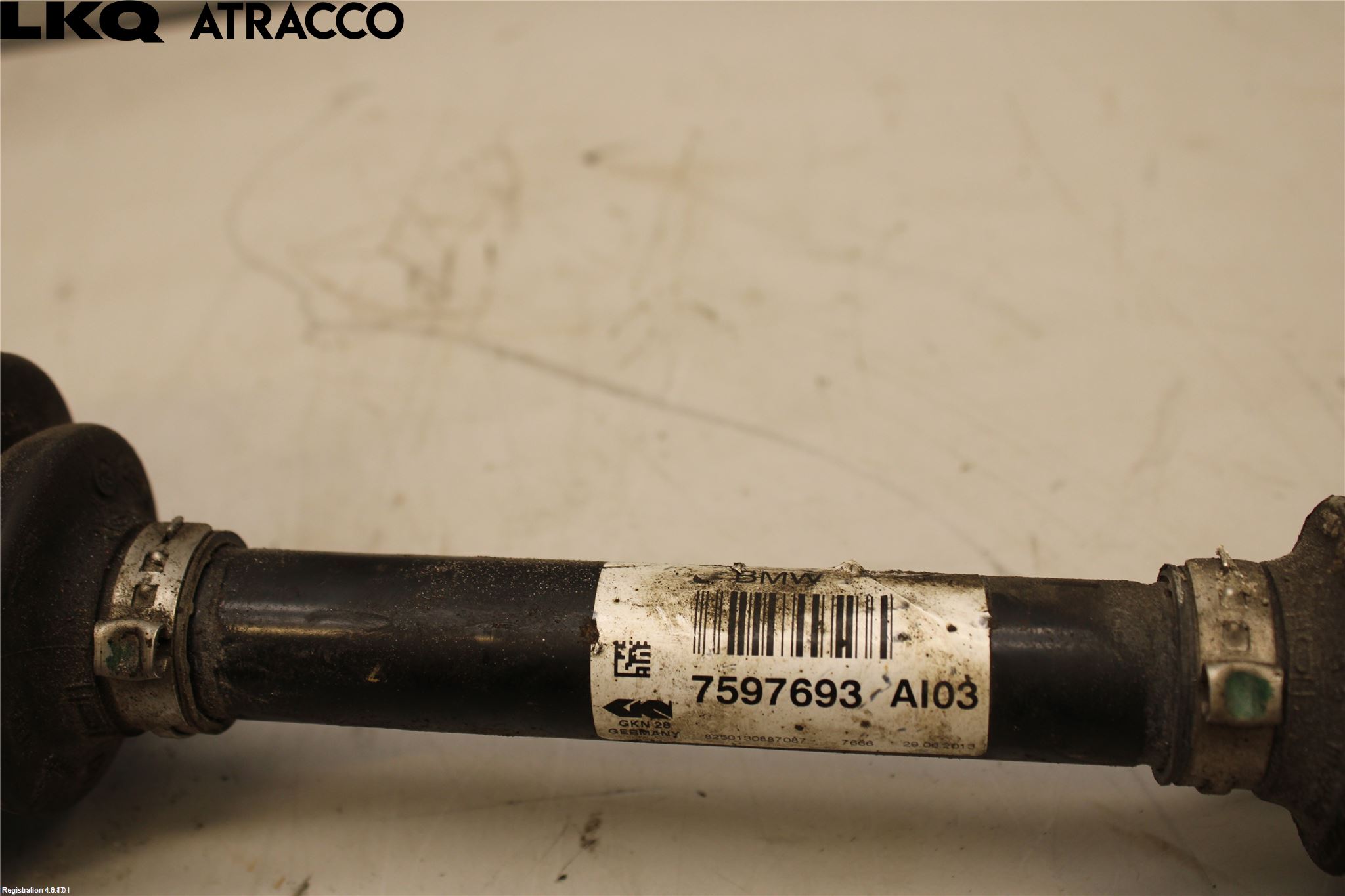 BMW 3 GT F34 13-19 Drivaksel Foran Kompl Venstre