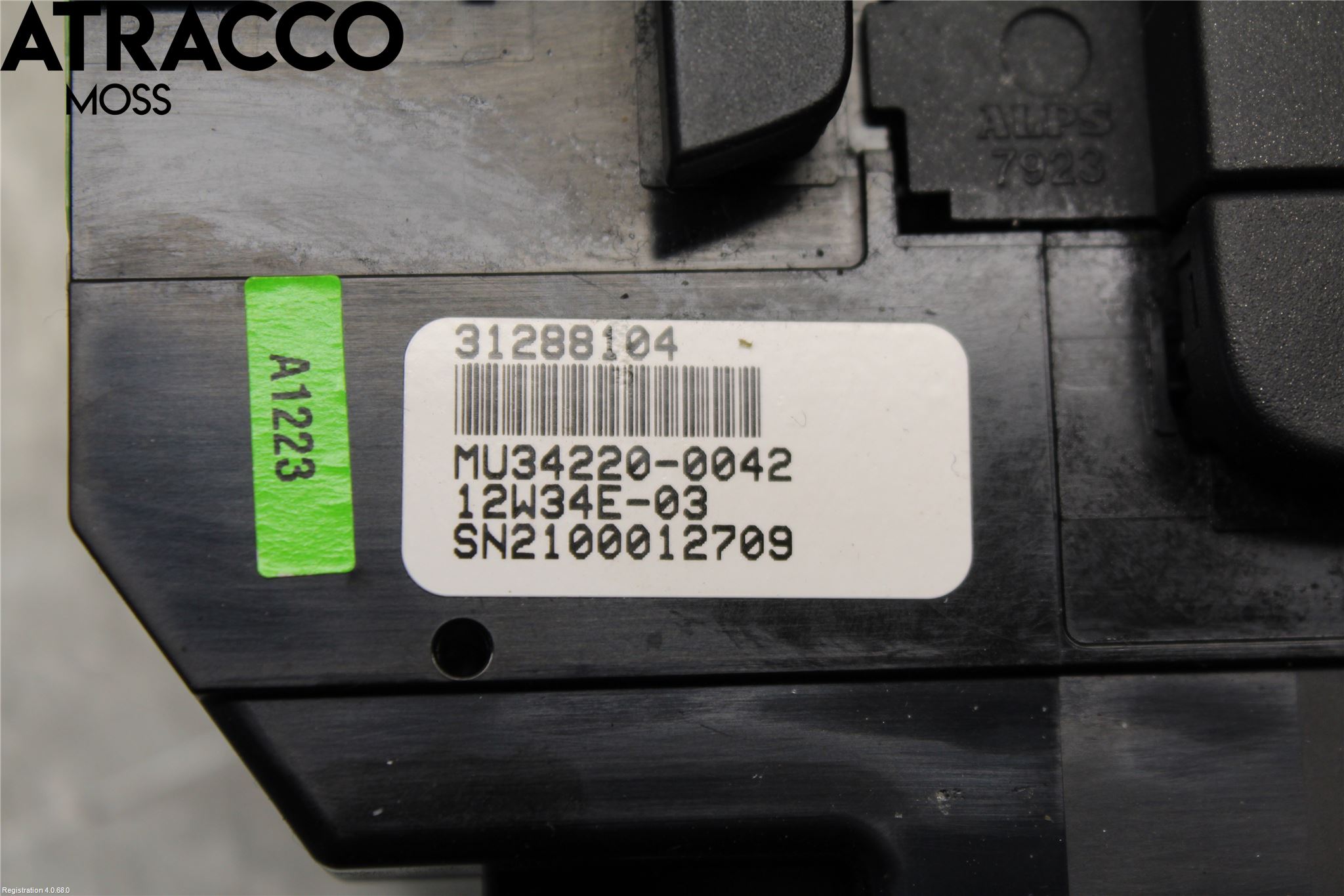 Volvo V40 12-19 Varme Ac Betjening-Display