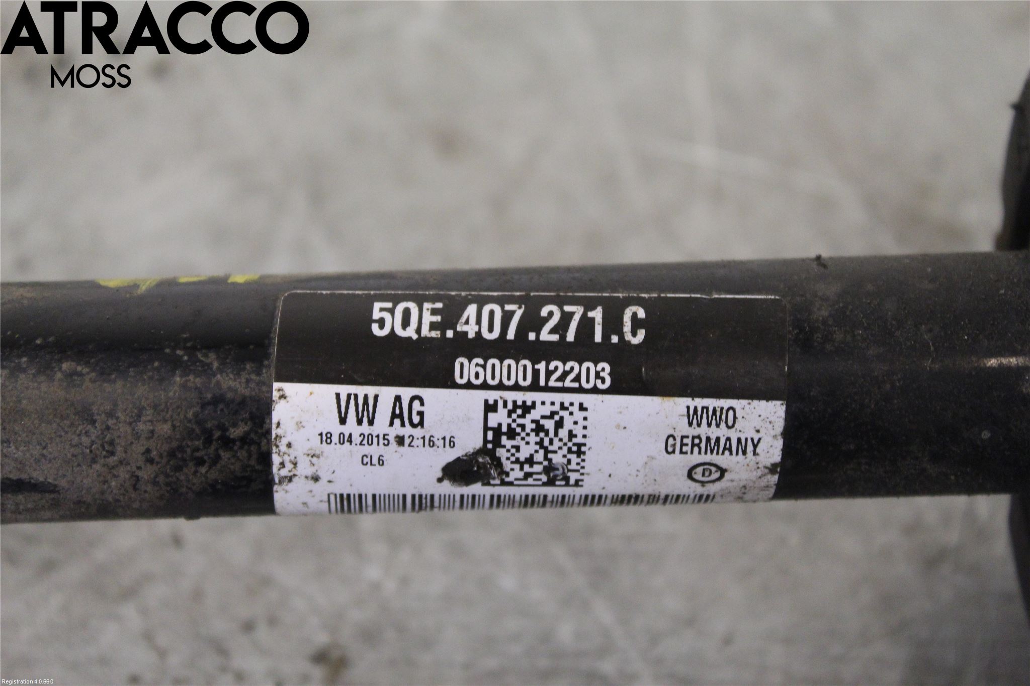 Volkswagen VW GOLF / E-GOLF VII 13-20 Drivaksel Foran Kompl Venstre