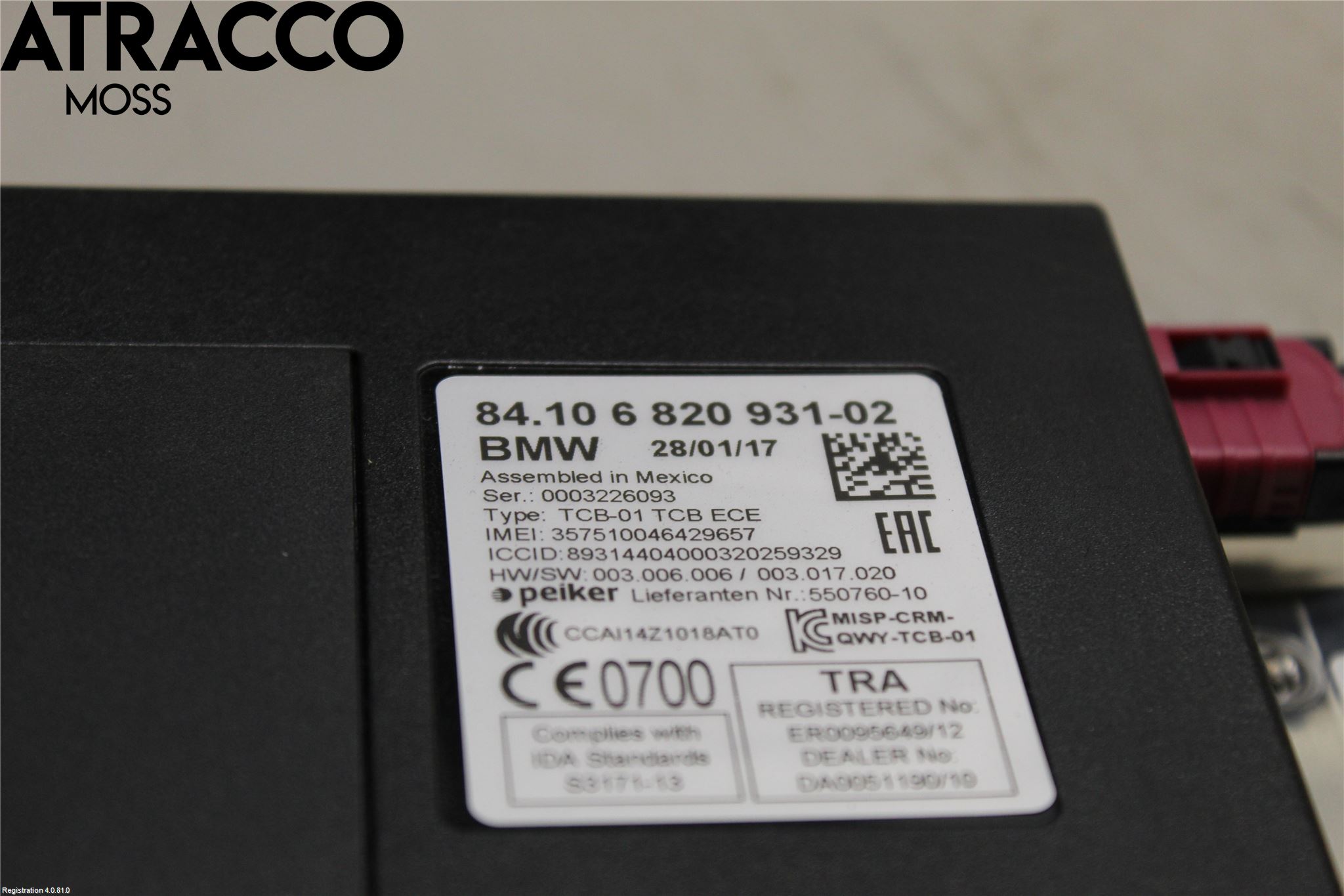 BMW i3 I01 13-22 Styreenhet Øvrig