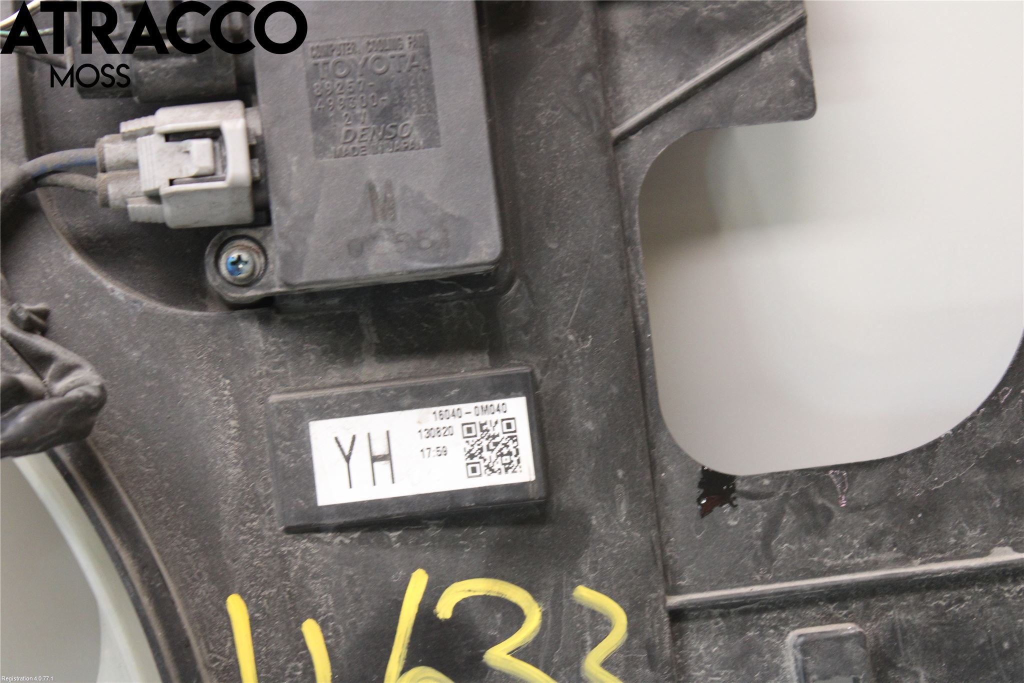 Toyota YARIS XP130 12-14 Kjølevifte Elektrisk