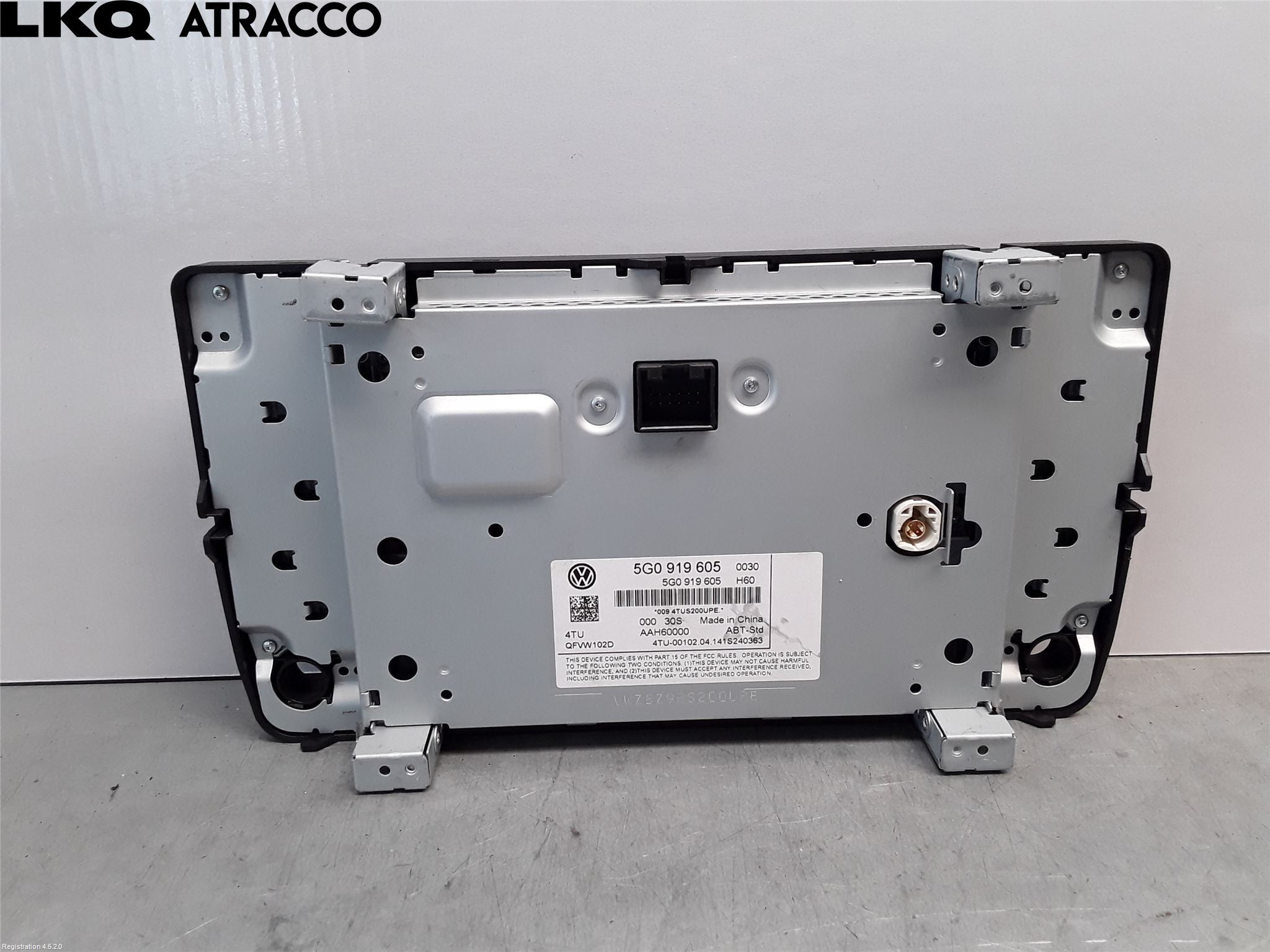 Volkswagen VW GOLF / E-GOLF VII 13-20 Multifunktionsdisplay