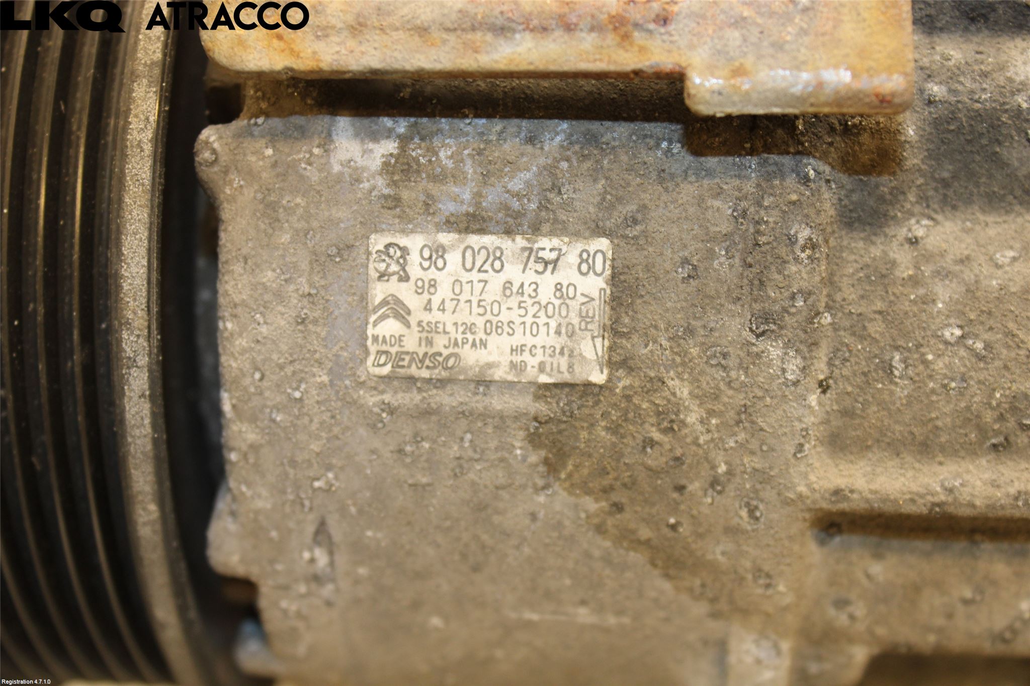 Citroen BERLINGO 08-18 Varme Ac Kompressor