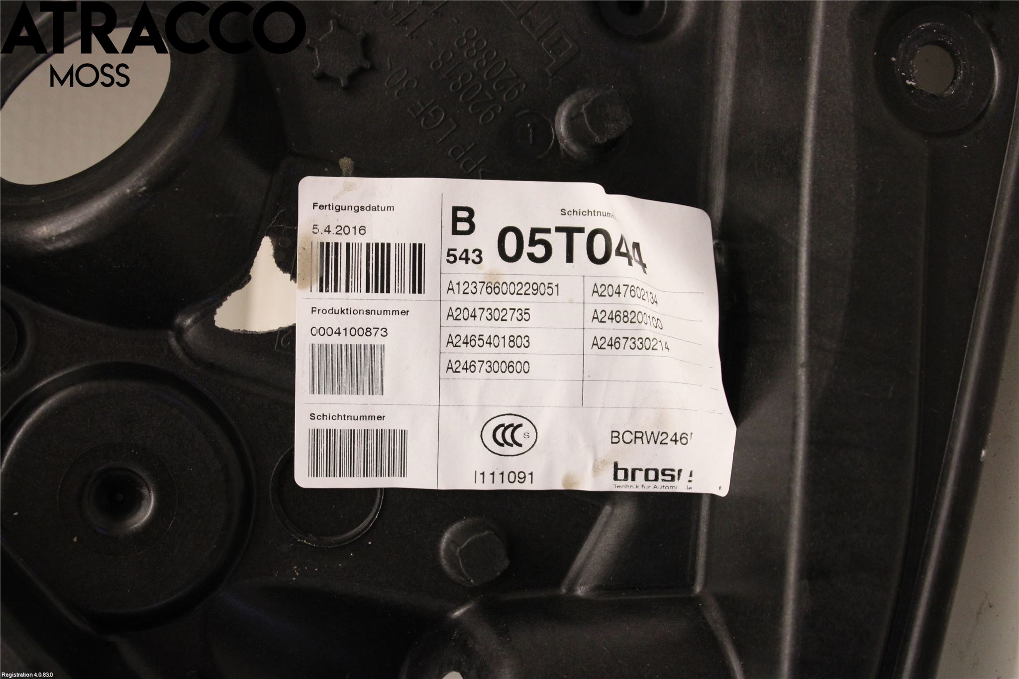 Mercedes-Benz MB B-KLASS (W246/W242) 12-19 Vindusheis