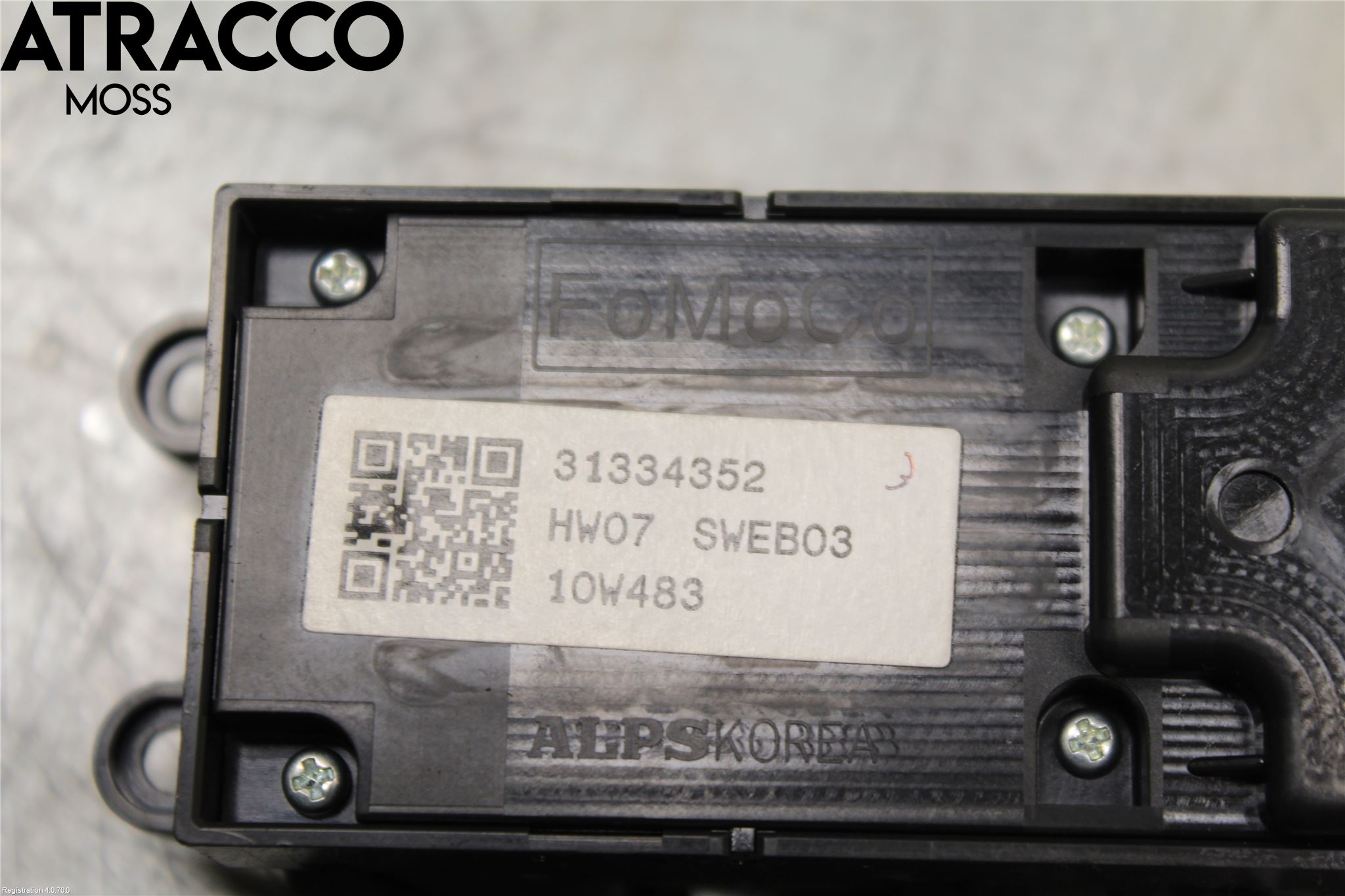 Volvo V50 08-12 Bryter Vindusheis