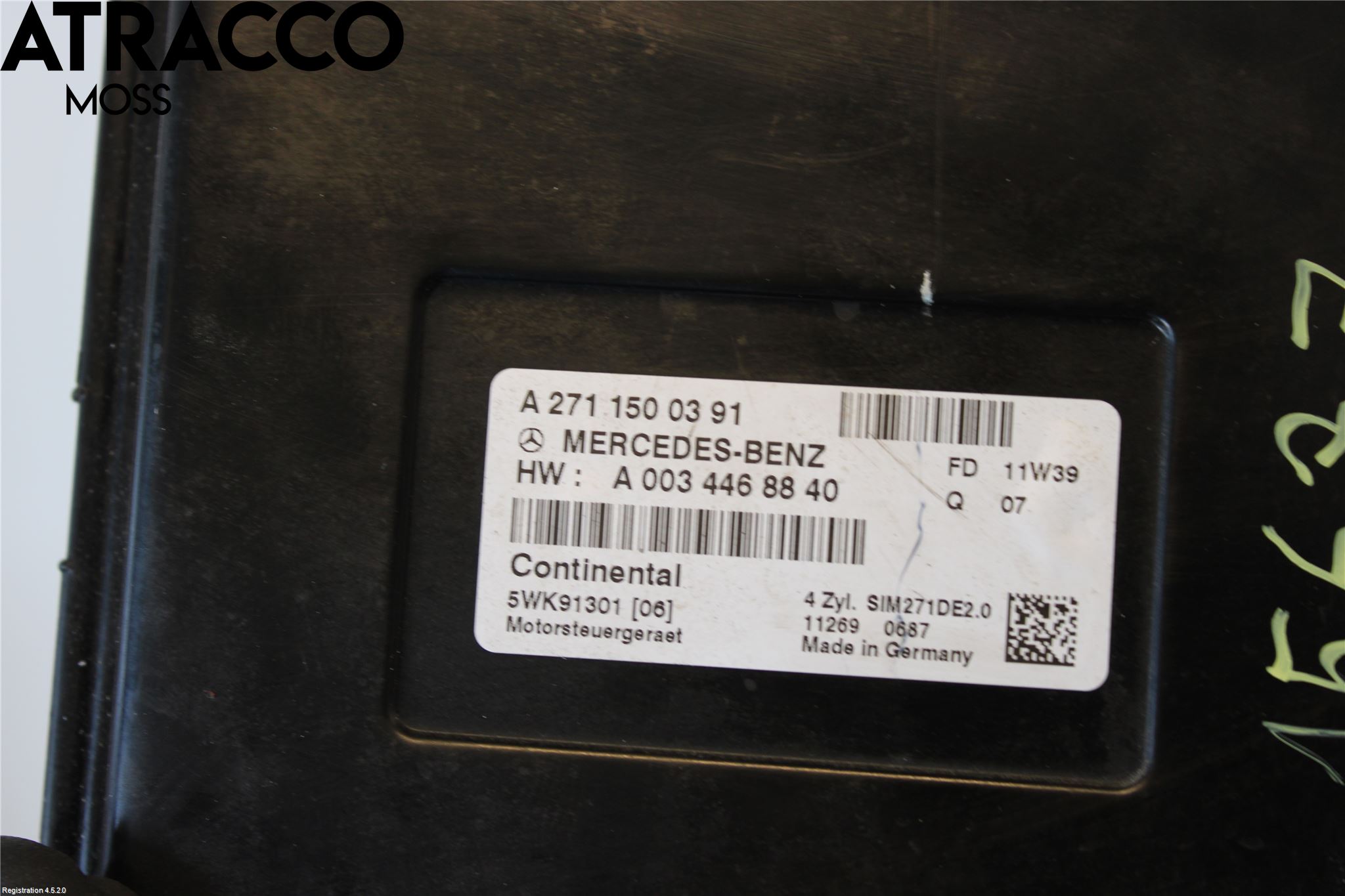 Mercedes-Benz MB C-KLASS (W204) 07-15 Styreenhet Innsprøytning