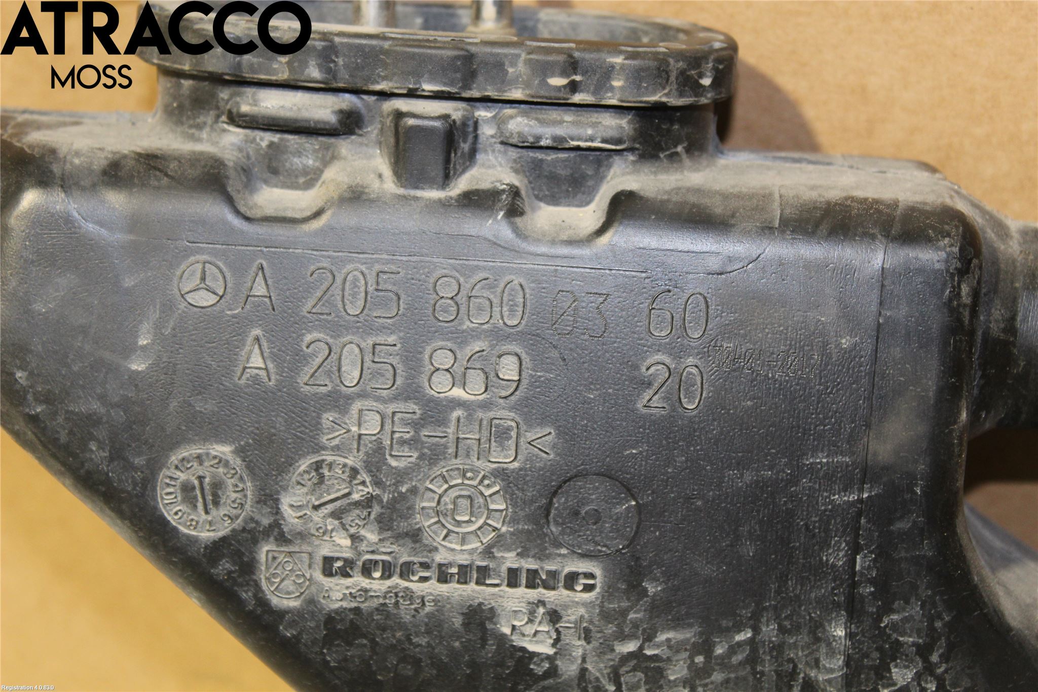 Mercedes-Benz MB C-KLASS (W205) 14-21 Spylerbeholder Frontrute-Lykte