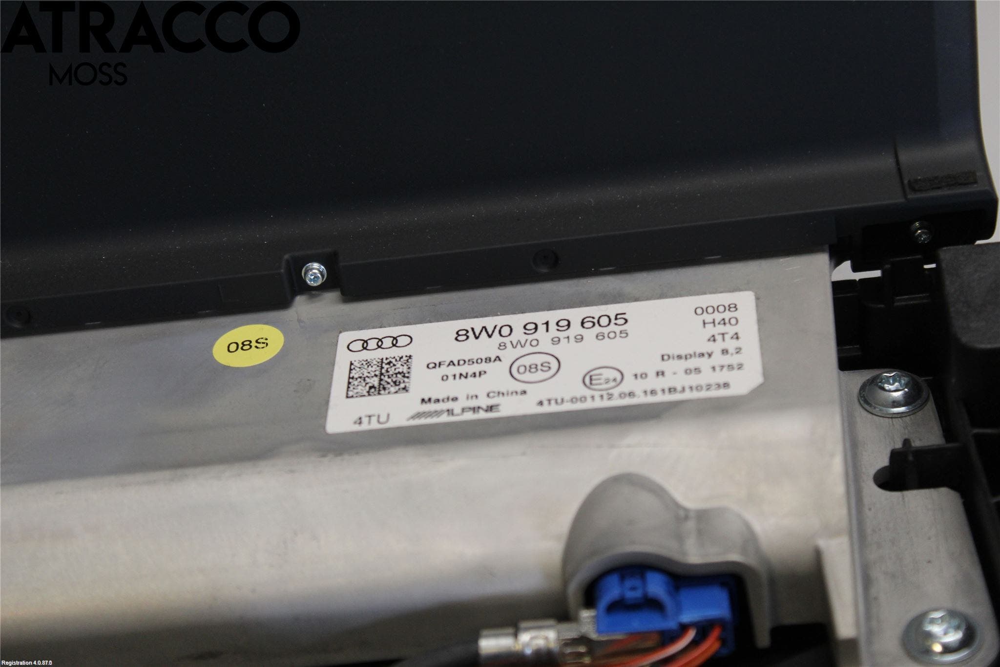 Audi A4/S4 B9 16-19 Multifunktionsdisplay