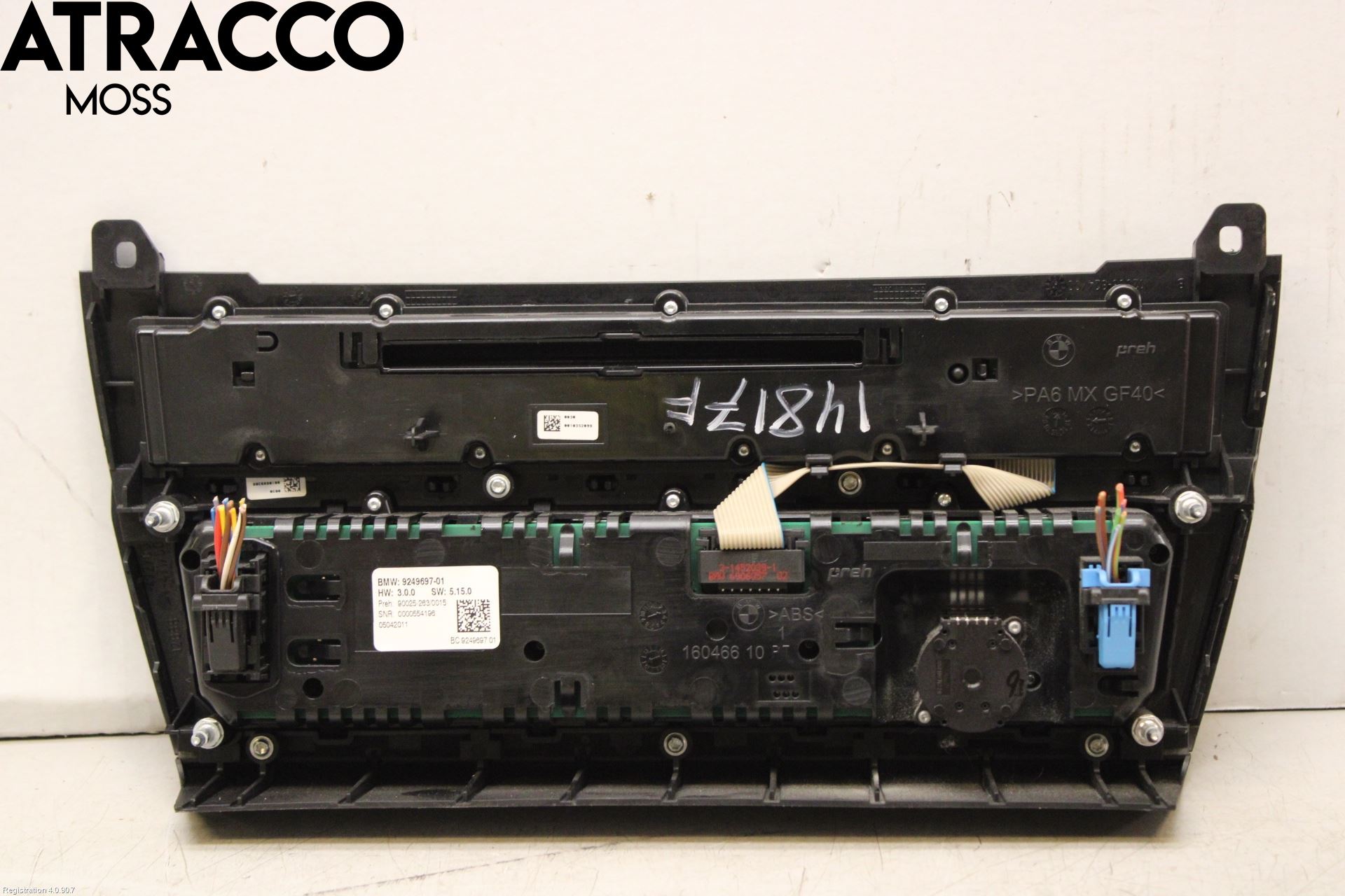 BMW 5 F10/F11/F18 09-17 Varme Ac Betjening-Display
