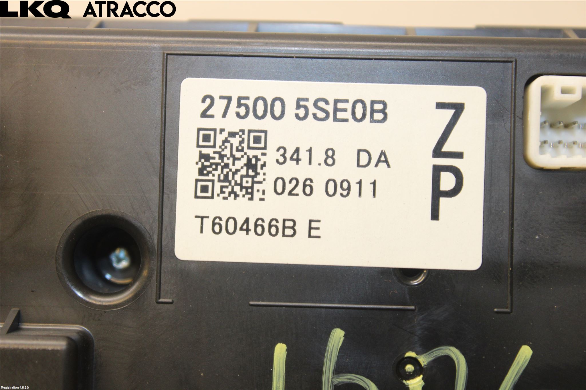 Nissan LEAF 18- Varme Ac Betjening-Display