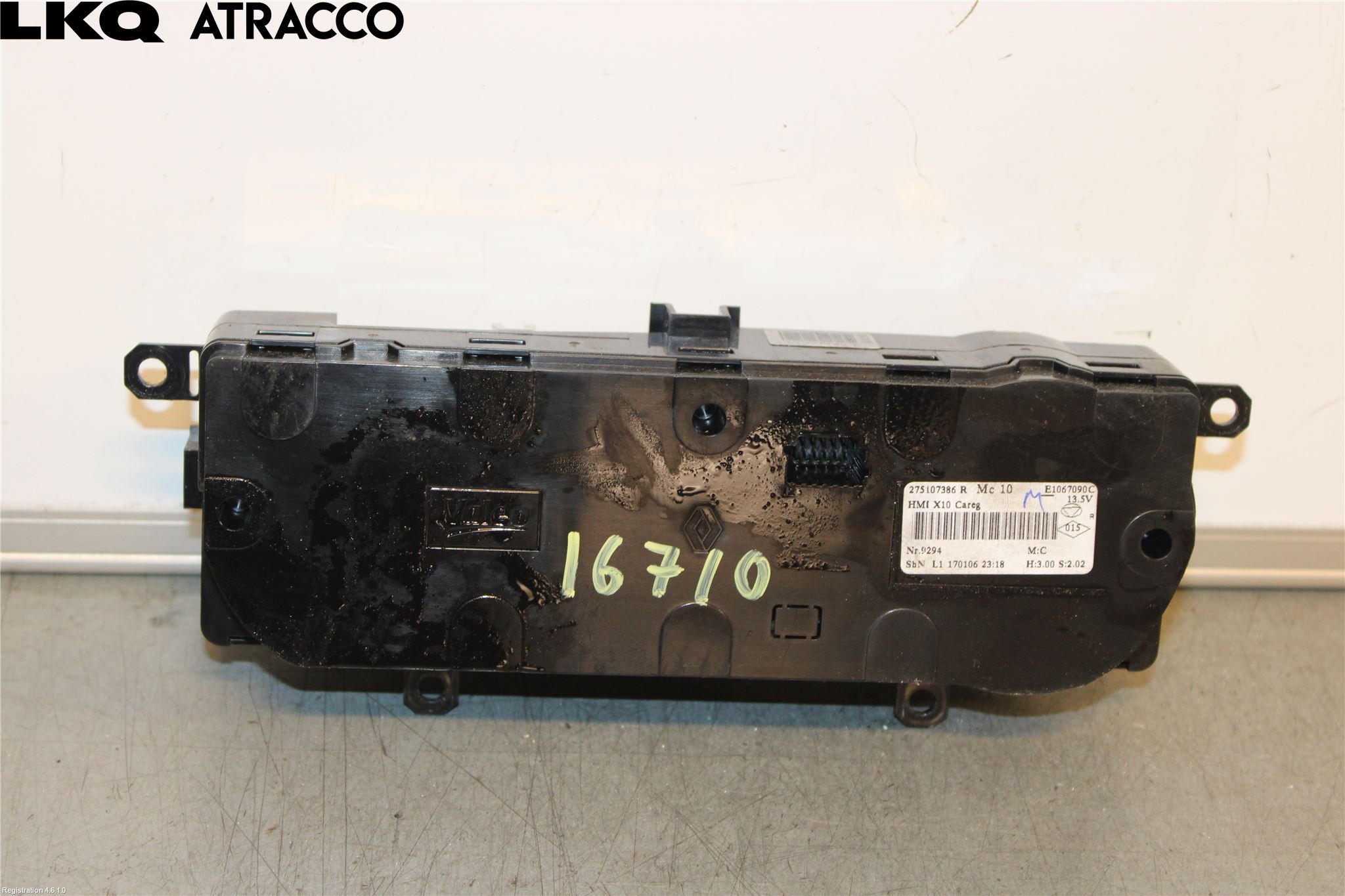 Renault ZOE/E-TECH 13- Varme Ac Betjening-Display