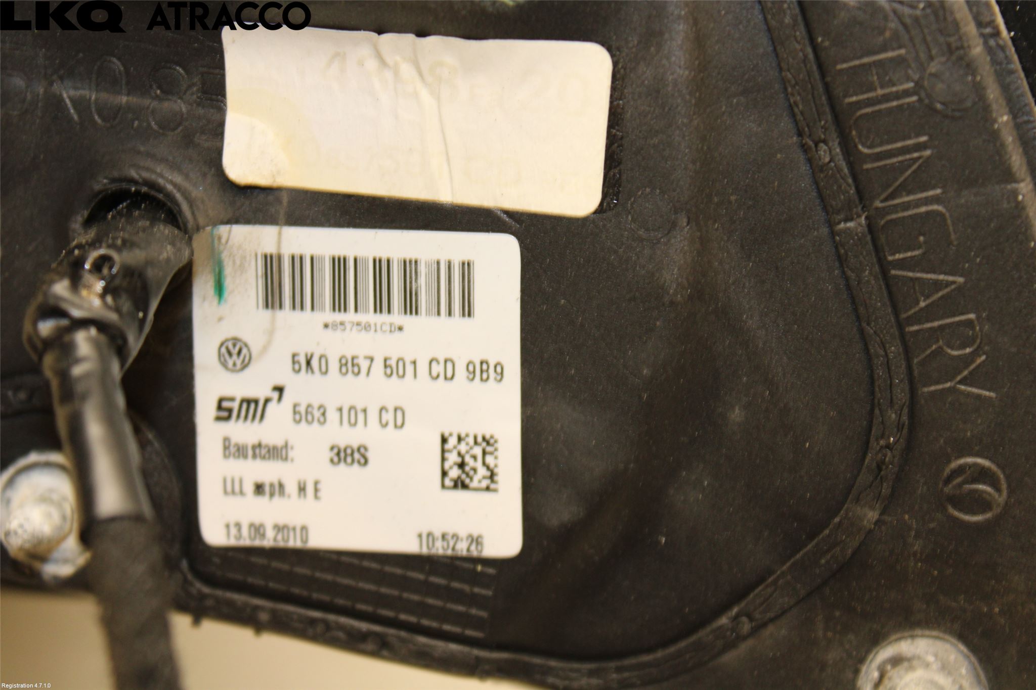 Volkswagen VW GOLF VI 09-13 Speil V M-El Justering