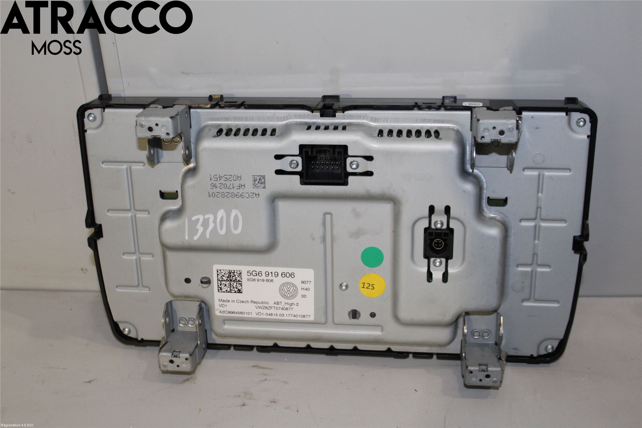 Volkswagen VW GOLF / E-GOLF VII 13-20 Multifunktionsdisplay